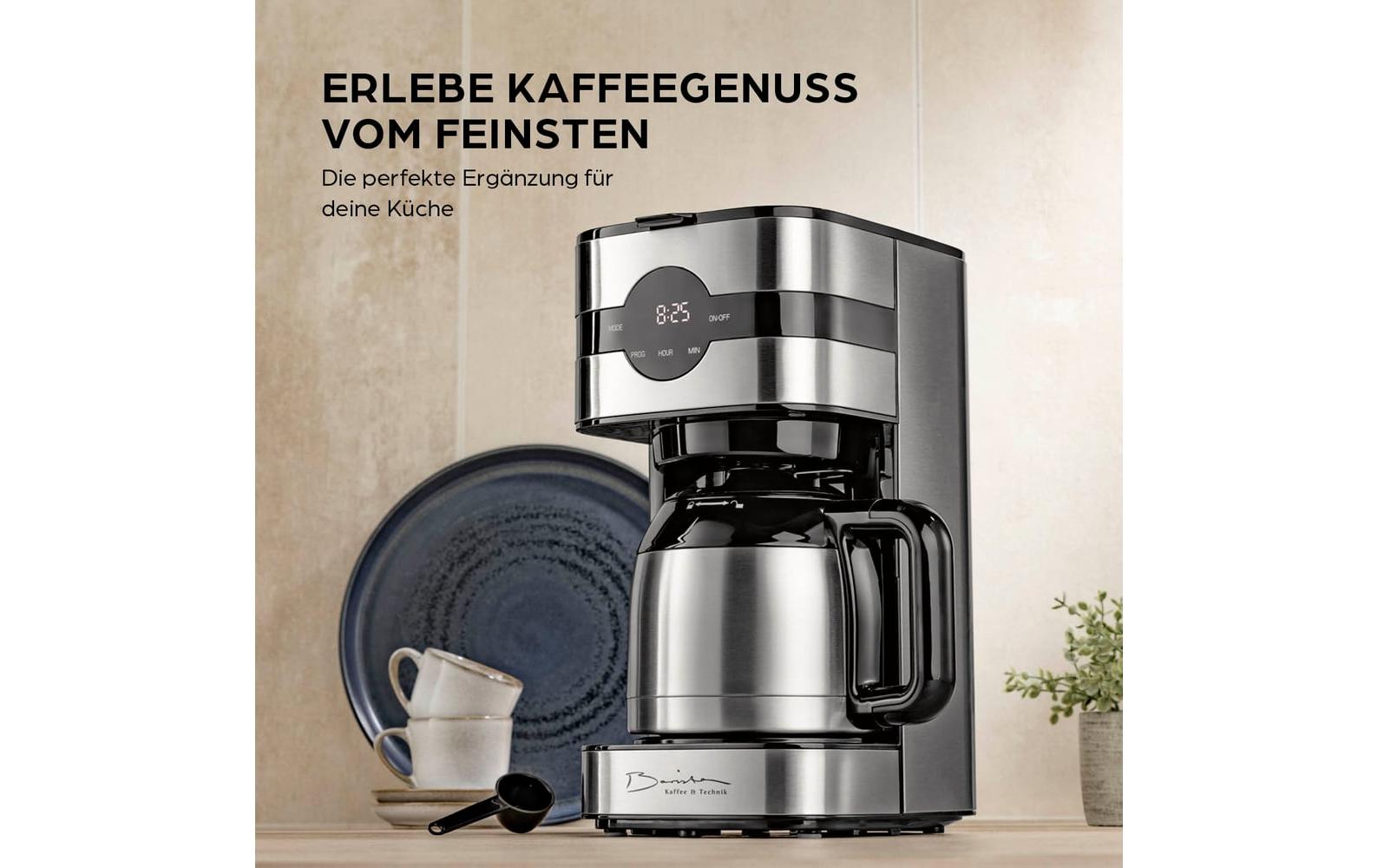 Barista Filterkaffeemaschine 30382 Schwarz/Silber/Edelstahl
