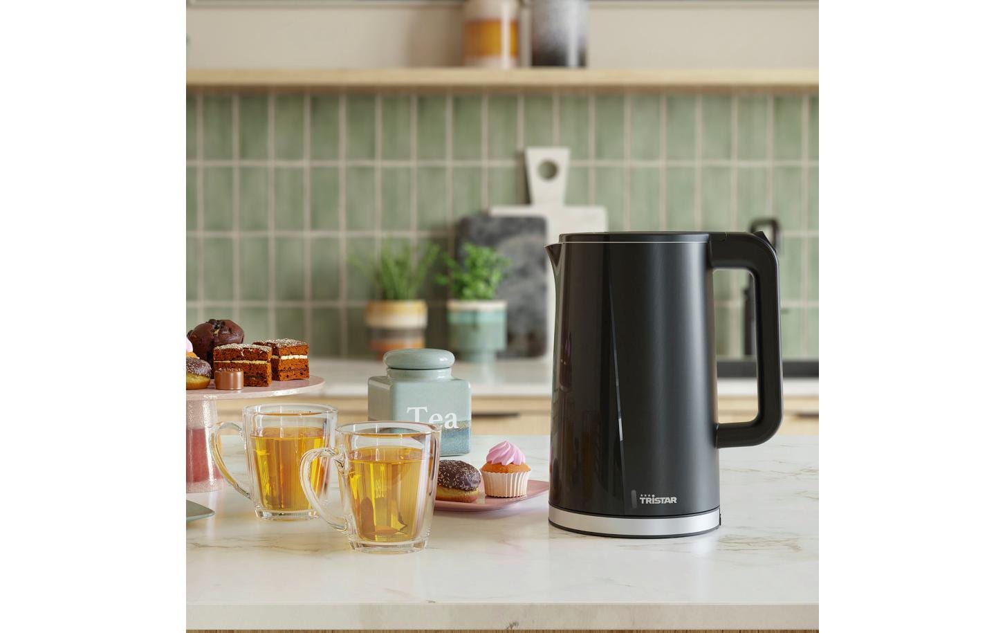 Tristar Wasserkocher Cool Touch WK-3407 1.7 l, Schwarz