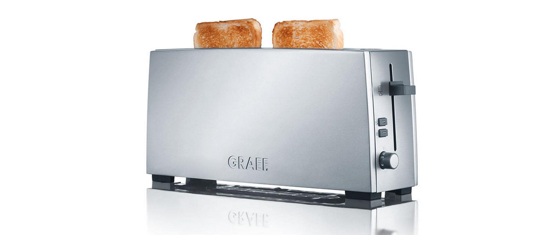Graef Langschlitztoaster TO 90 Silber Matt, 880 W