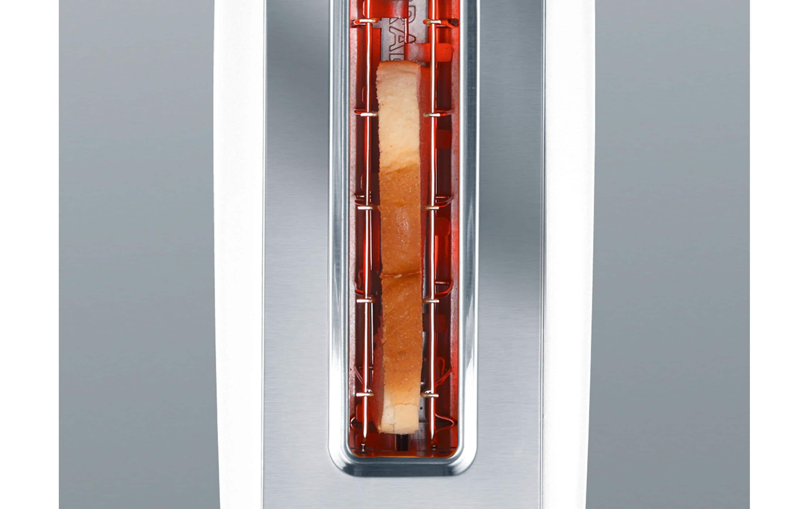 Graef Langschlitztoaster TO 91 Edelstahl/Aluminium weiss 880 W