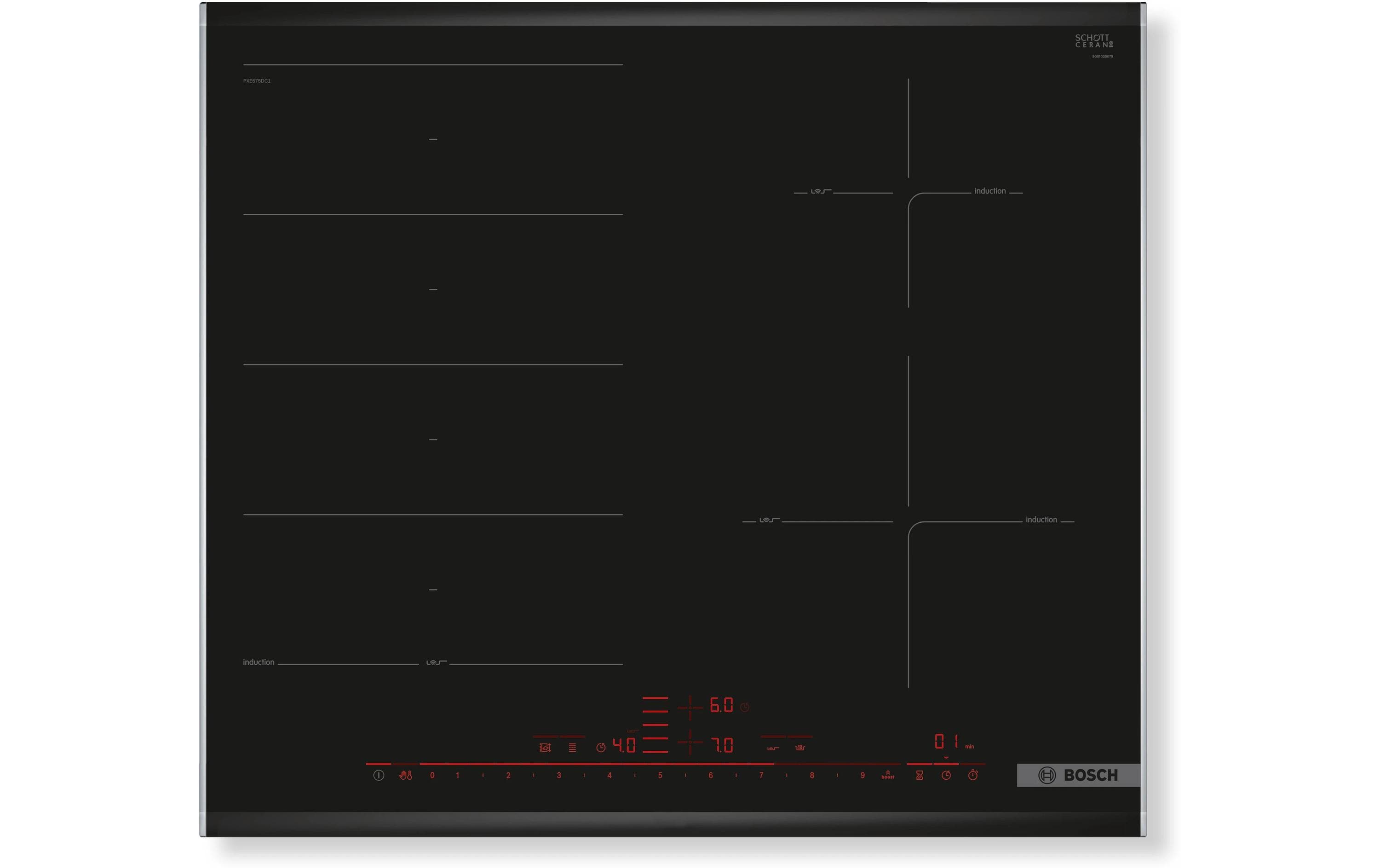 Bosch Induktionskochfeld PXE675DC1E Bosch Induktionskochfeld PXE675DC1E