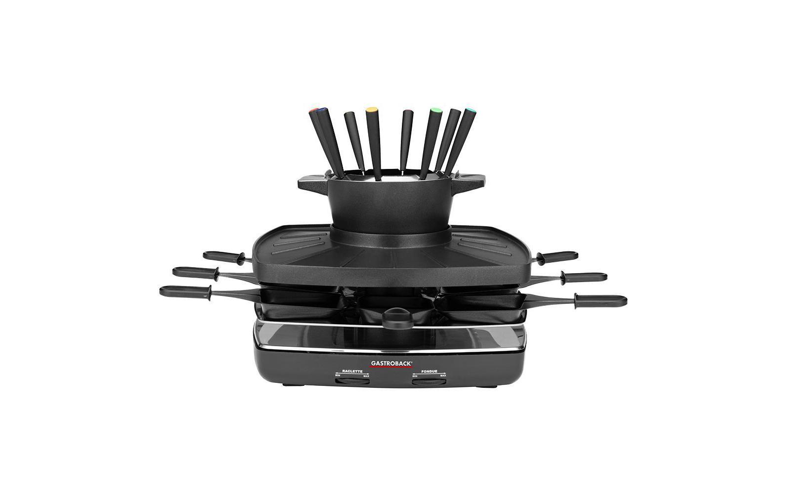 Gastroback Raclette-Kombination Raclette-Fondue Set 2 in 1 Gastroback Raclette-Kombination Raclette-Fondue Set 2 in 1