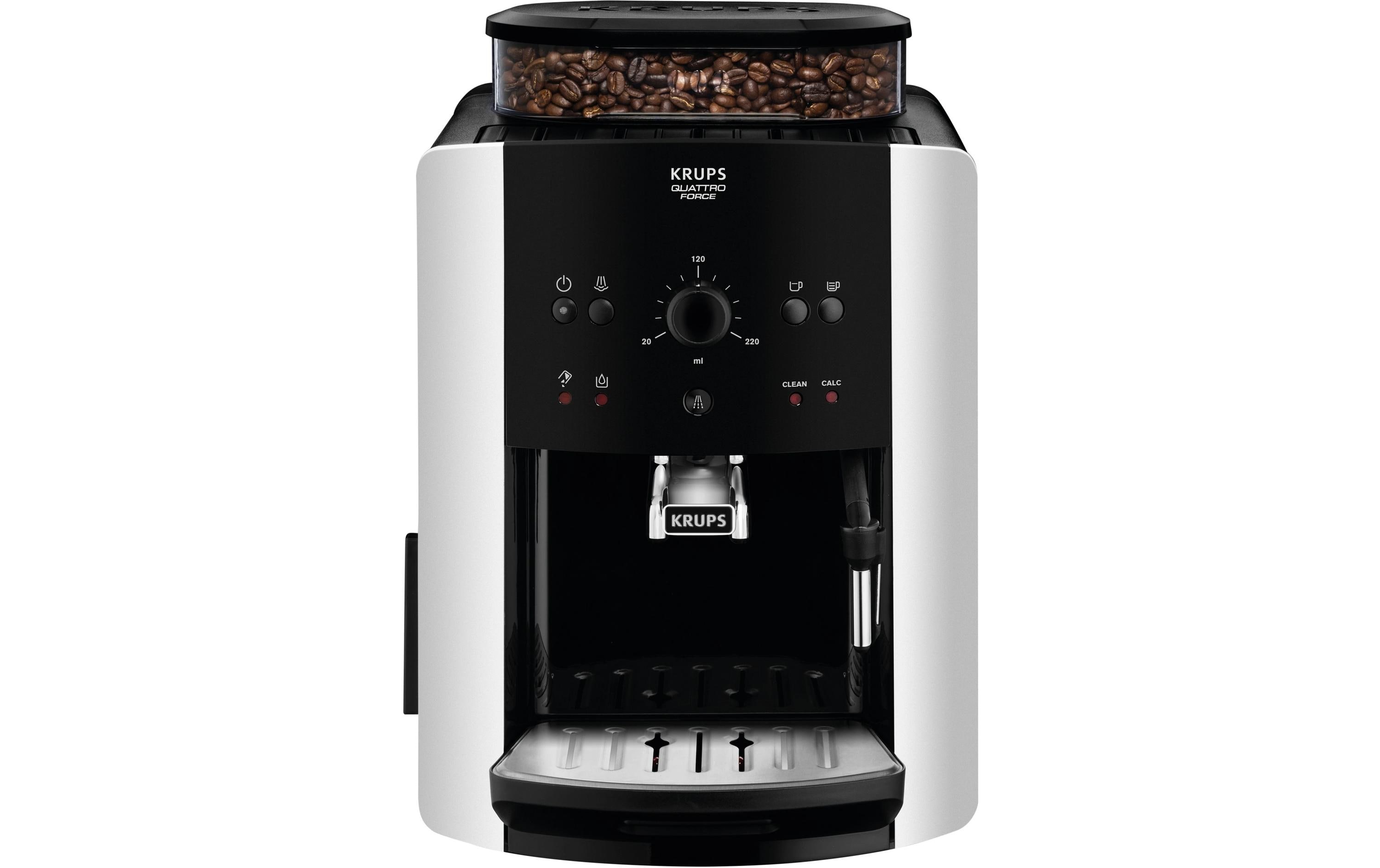 Krups Kaffeevollautomat Arabica Picto EA8118 Schwarz, Silber