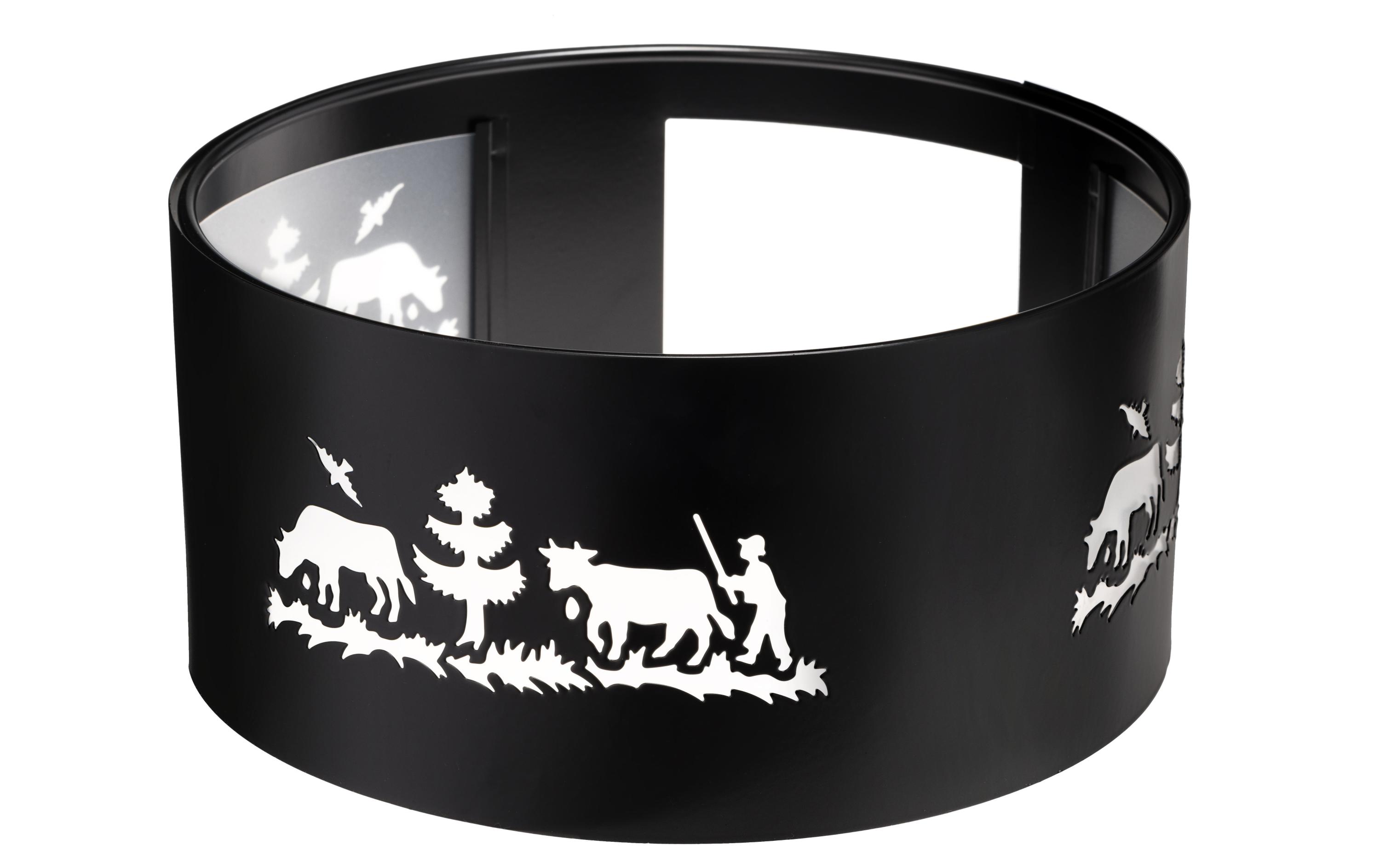 Heidi Cheese Line Fondue-Rechaud Windschutz Alpes Schwarz Heidi Cheese Line Fondue-Rechaud Windschutz Alpes Schwarz