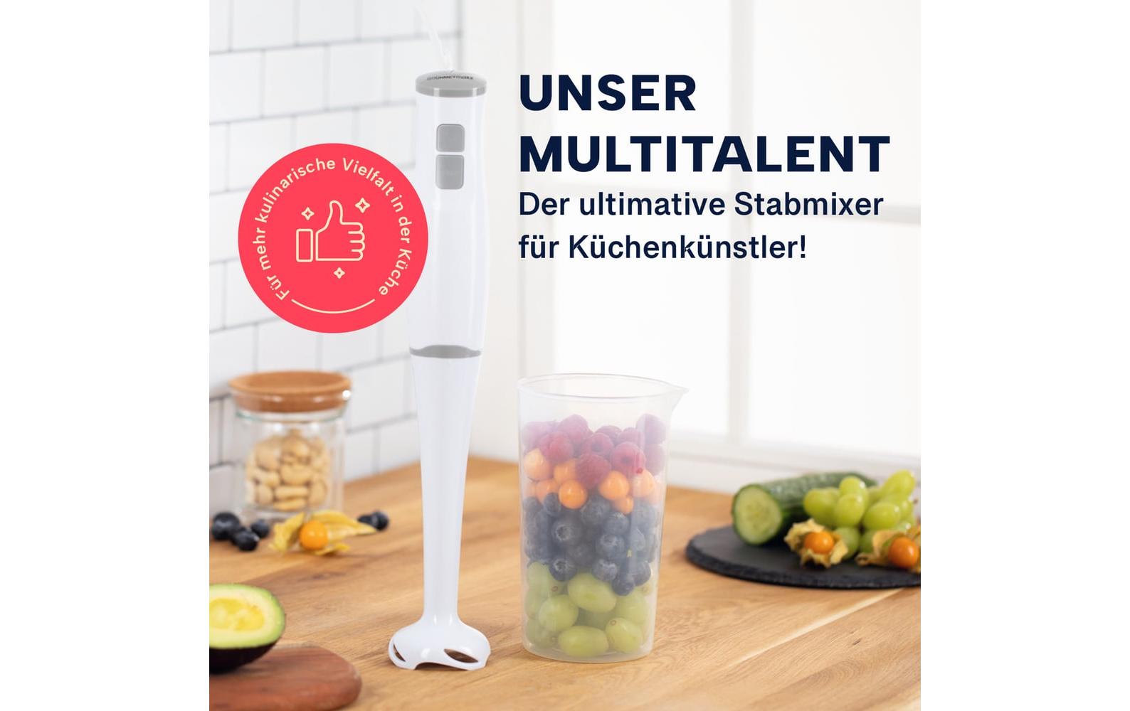 GOURMETmaxx Stabmixer 13767 Weiss