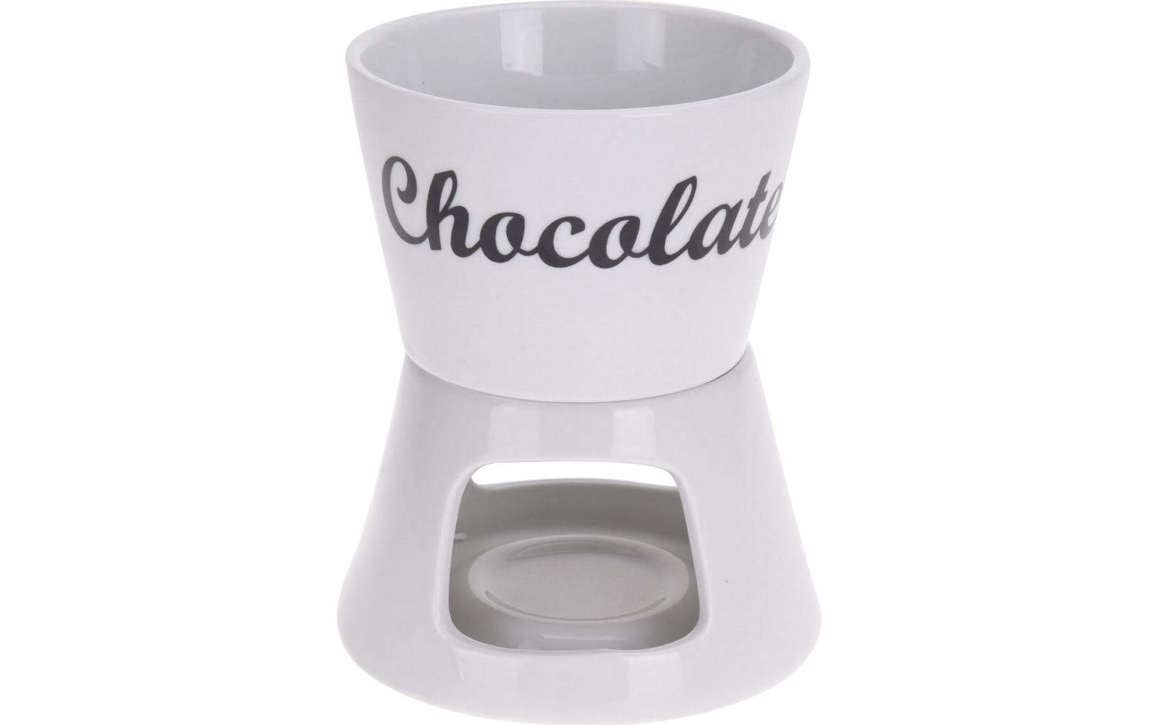 FURBER Schokoladenfondue-Set 4 Teile, Weiss FURBER Schokoladenfondue-Set 4 Teile, Weiss