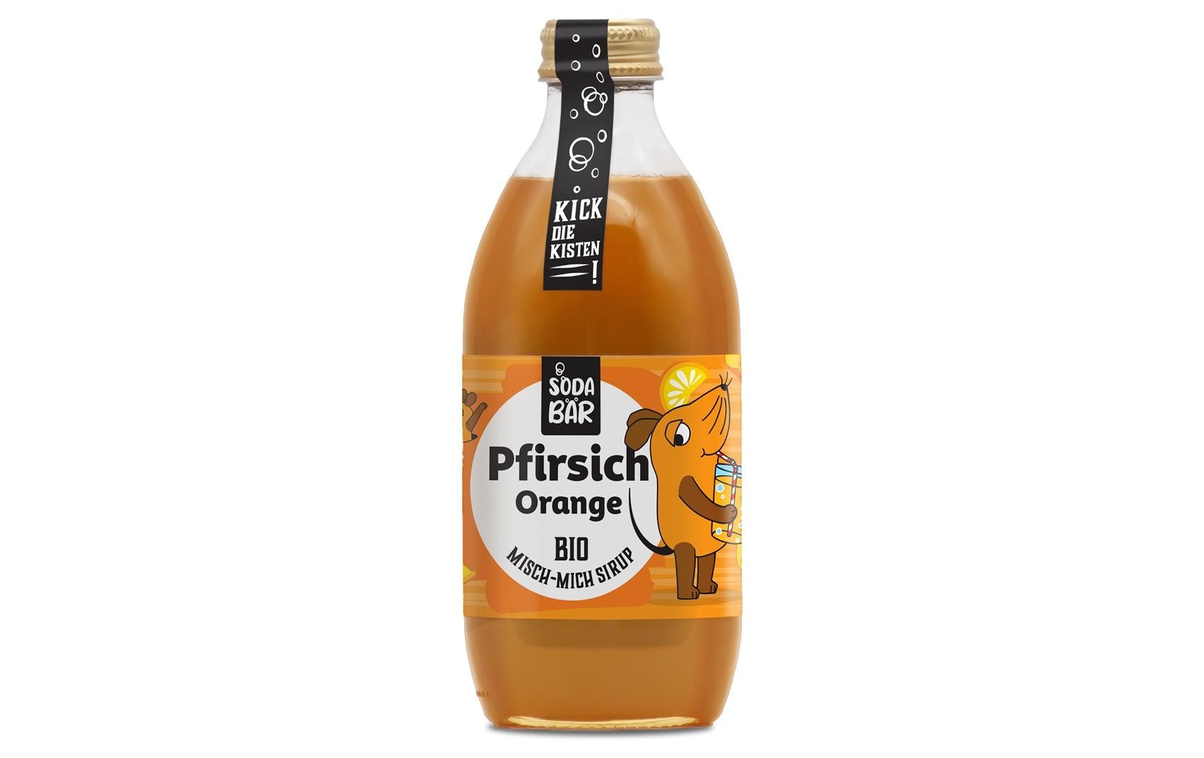SodaBär Bio-Sirup Pfirsich Orange (Maus) 330 ml