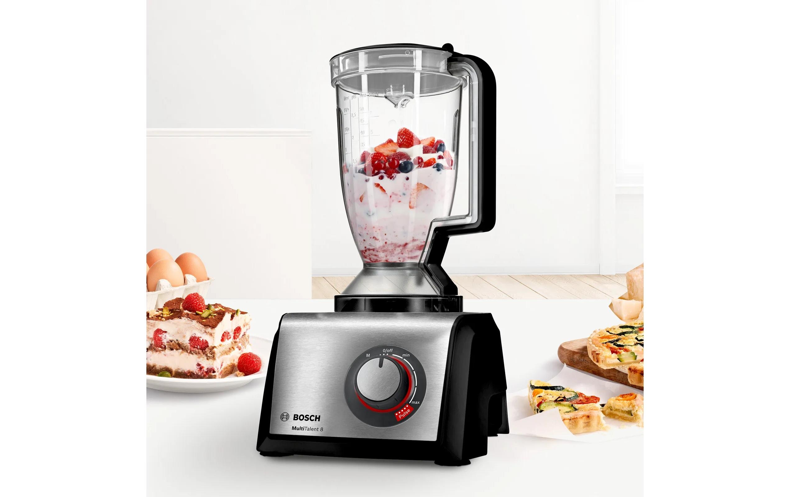 Bosch Küchenmaschine MC812M865 Schwarz/Silber