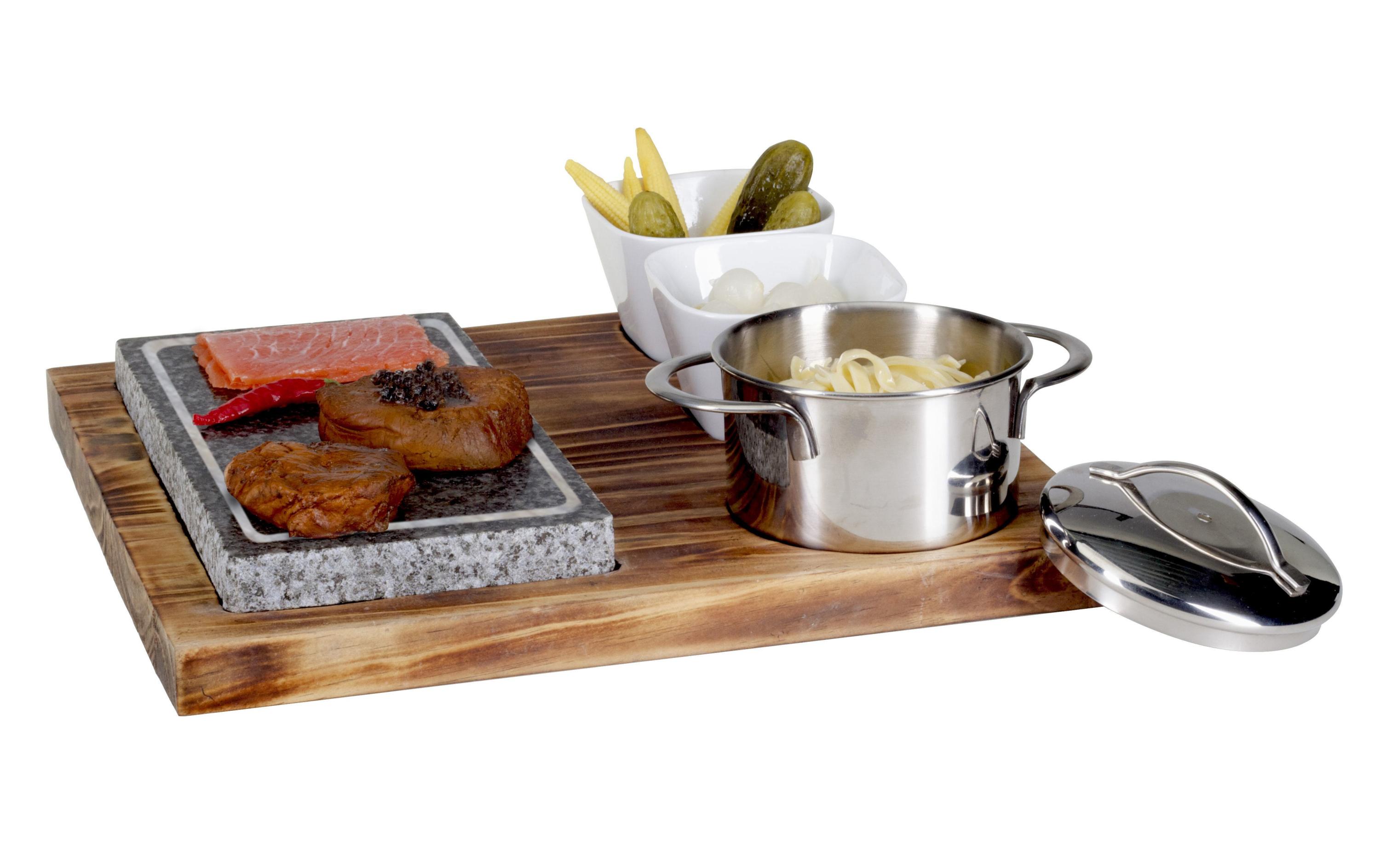 Nouvel Hot Stone Platte Pinie 6-teilig Nouvel Hot Stone Platte Pinie 6-teilig