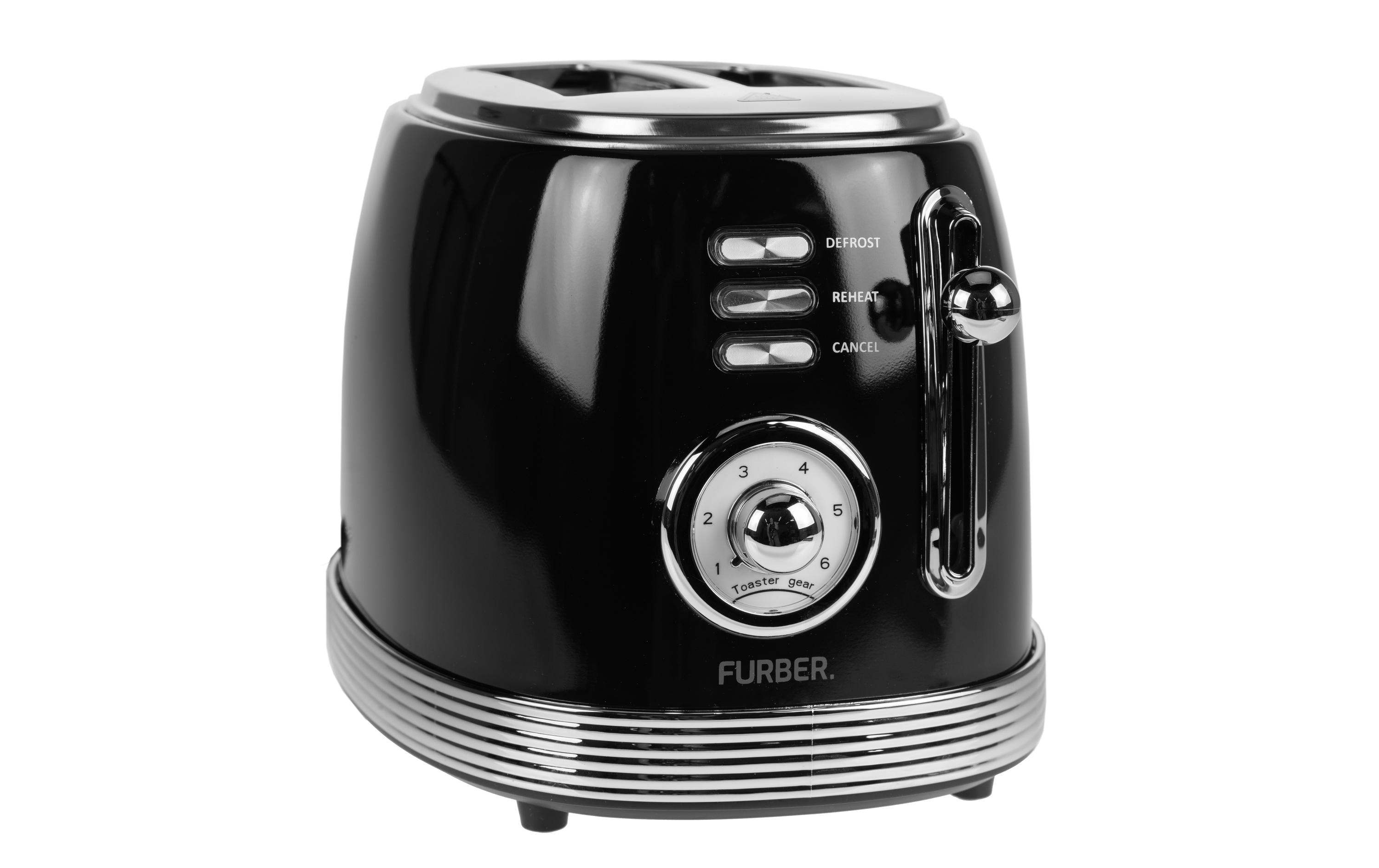 FURBER Toaster Brando Schwarz glanz FURBER Toaster Brando Schwarz glanz