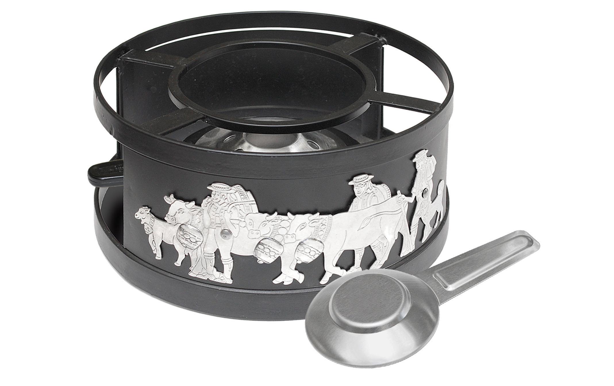 Heidi Cheese Line Fondue-Rechaud Appenzell Silber Heidi Cheese Line Fondue-Rechaud Appenzell Silber