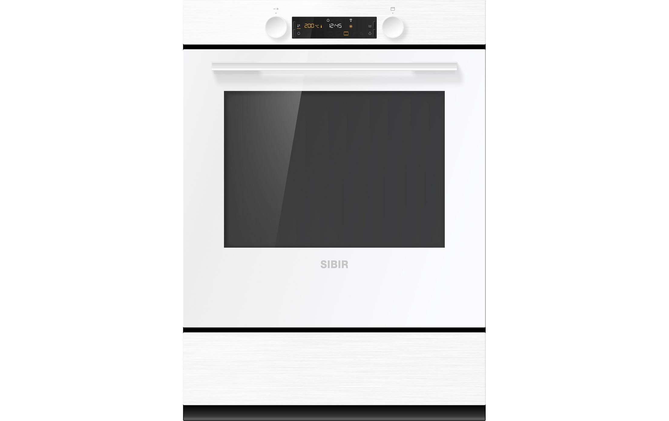 Sibir Einbaubackofen EB Tritherm V400 21038 Weiss A