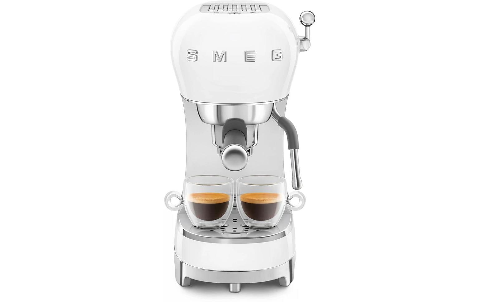 SMEG Siebträgermaschine 50's Style ECF02WHEU Weiss