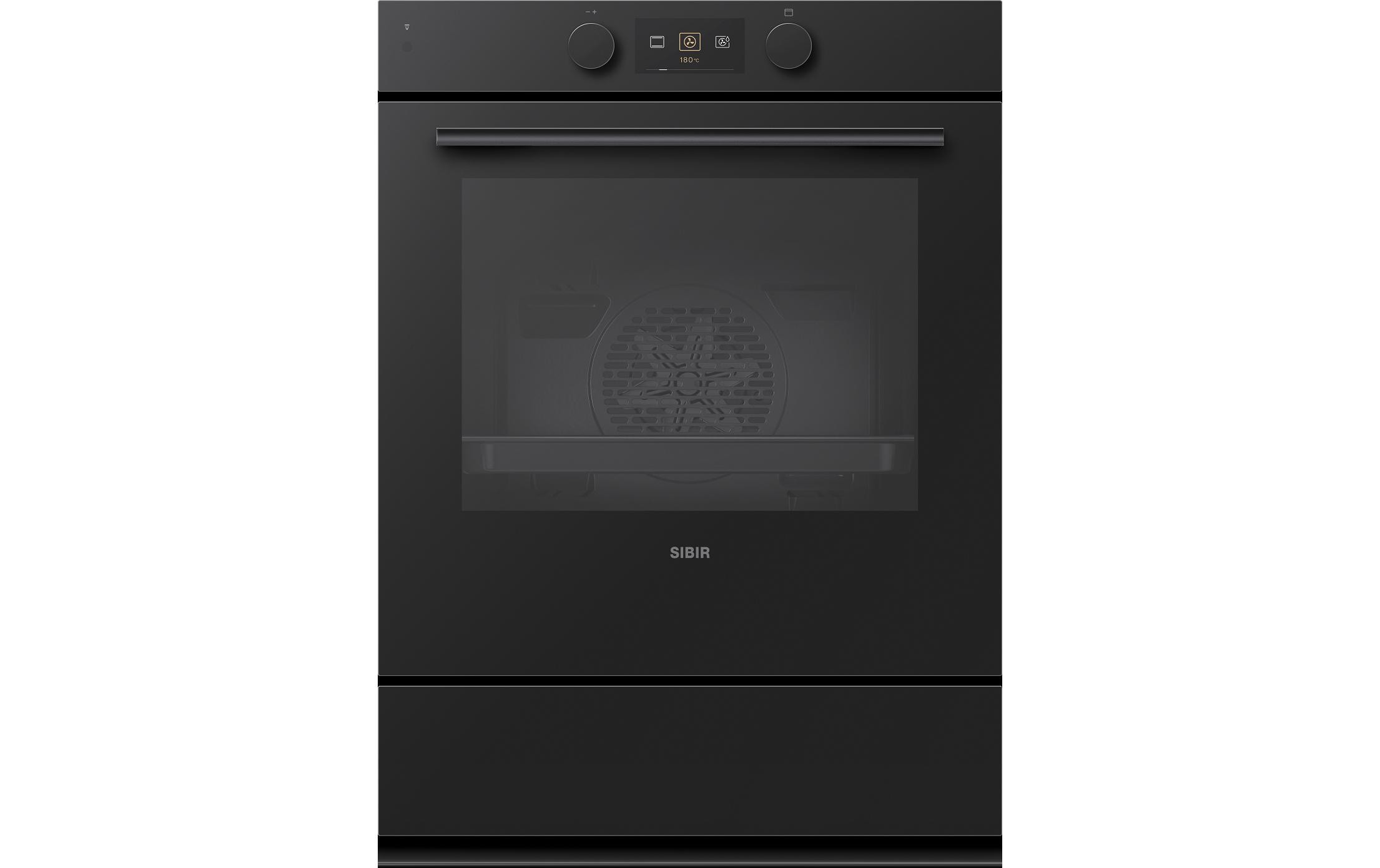 Sibir Einbaubackofen EB Tritherm V400 Schwarz A