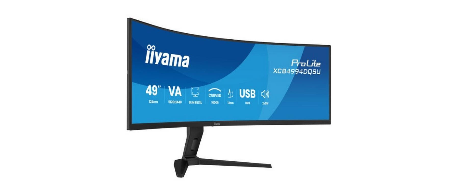 iiyama TFT 49.0/124.0 cm iiyama ProLite XCB4994DQSU *schwarz* 32:9