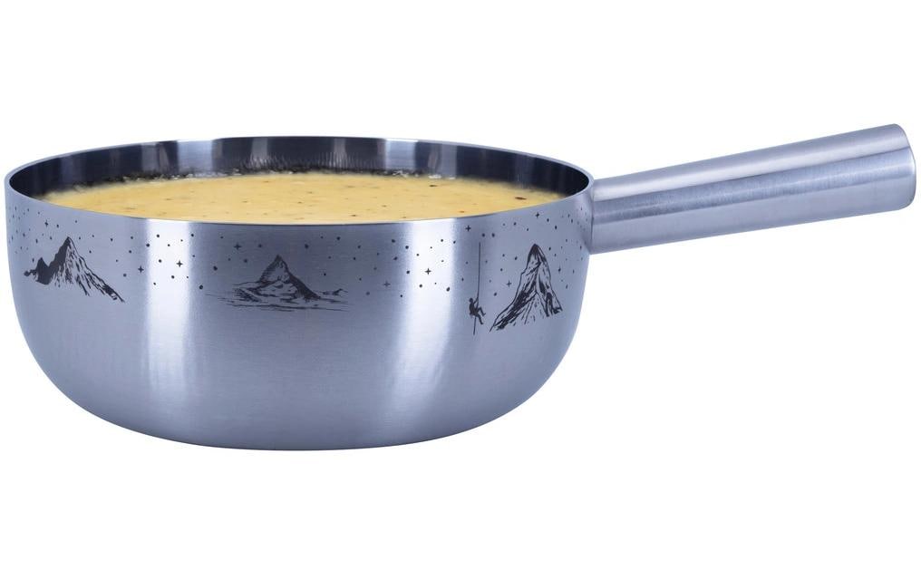 Nouvel Fondue-Caquelon Silber