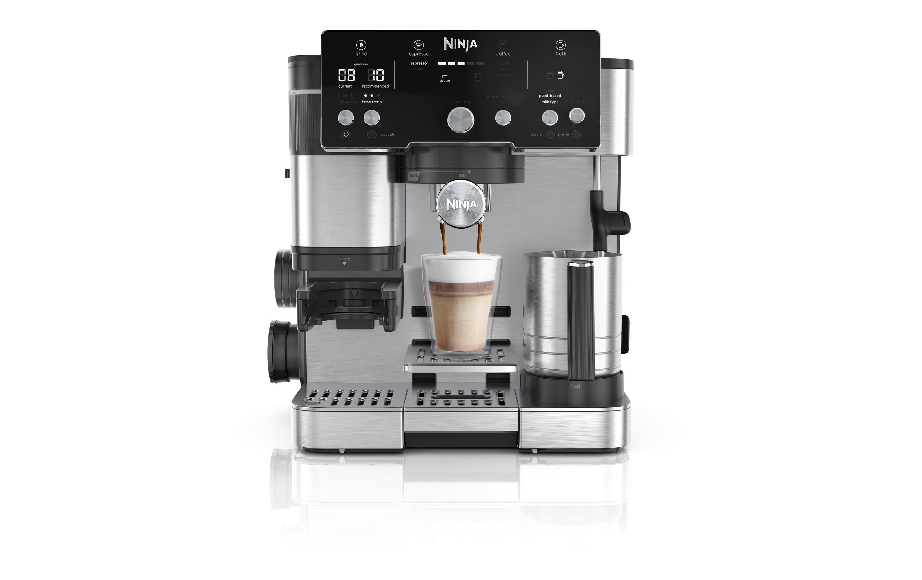 Ninja Siebträgermaschine Luxe Café Essential Schwarz/Silber