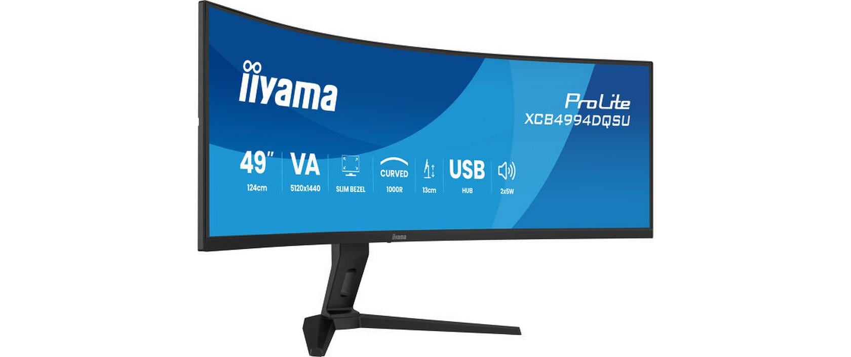 iiyama TFT 49.0/124.0 cm iiyama ProLite XCB4994DQSU *schwarz* 32:9