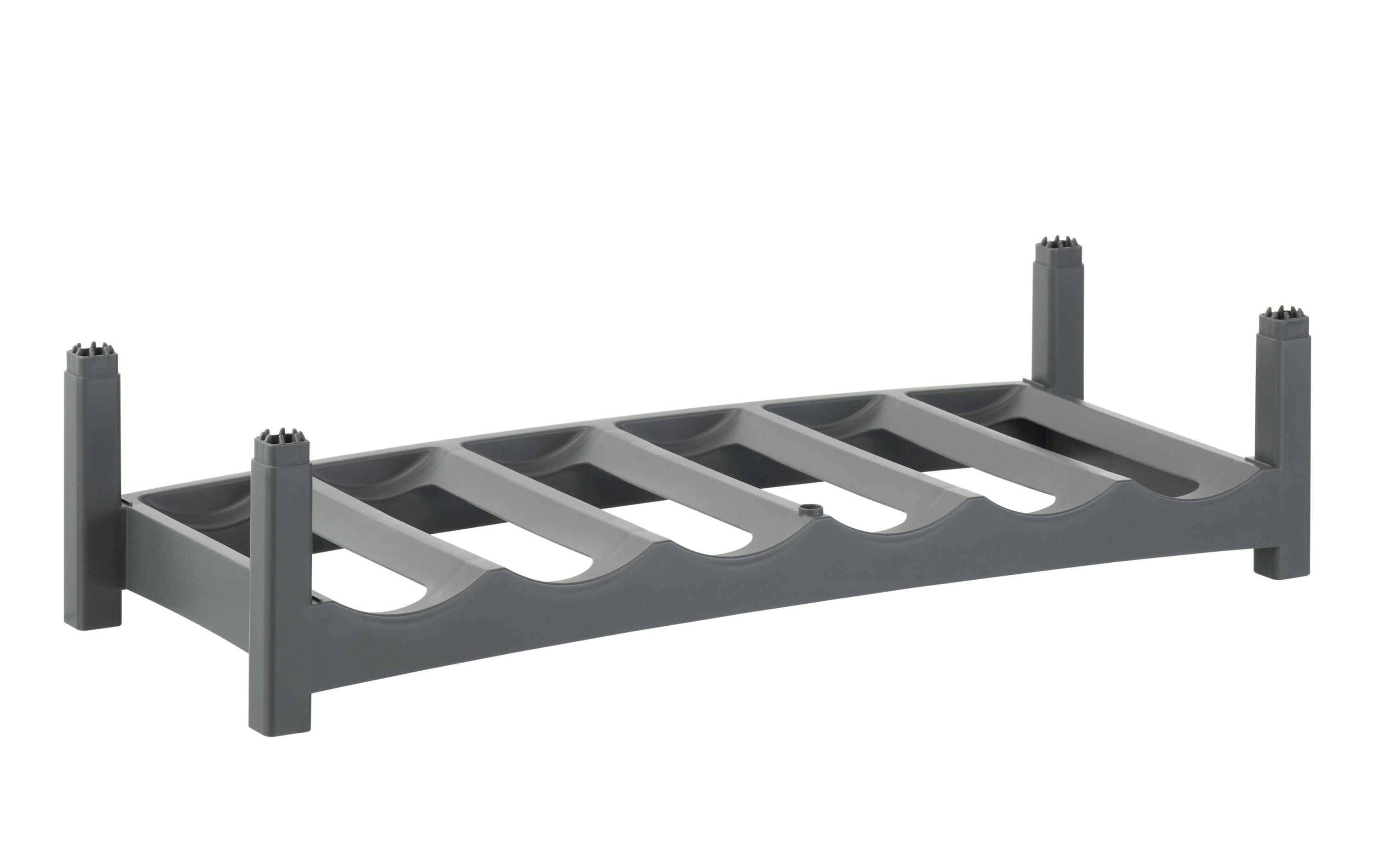 Rotho Flaschenregal Vario für 6 Flaschen, Grau Rotho Flaschenregal Vario für 6 Flaschen, Grau