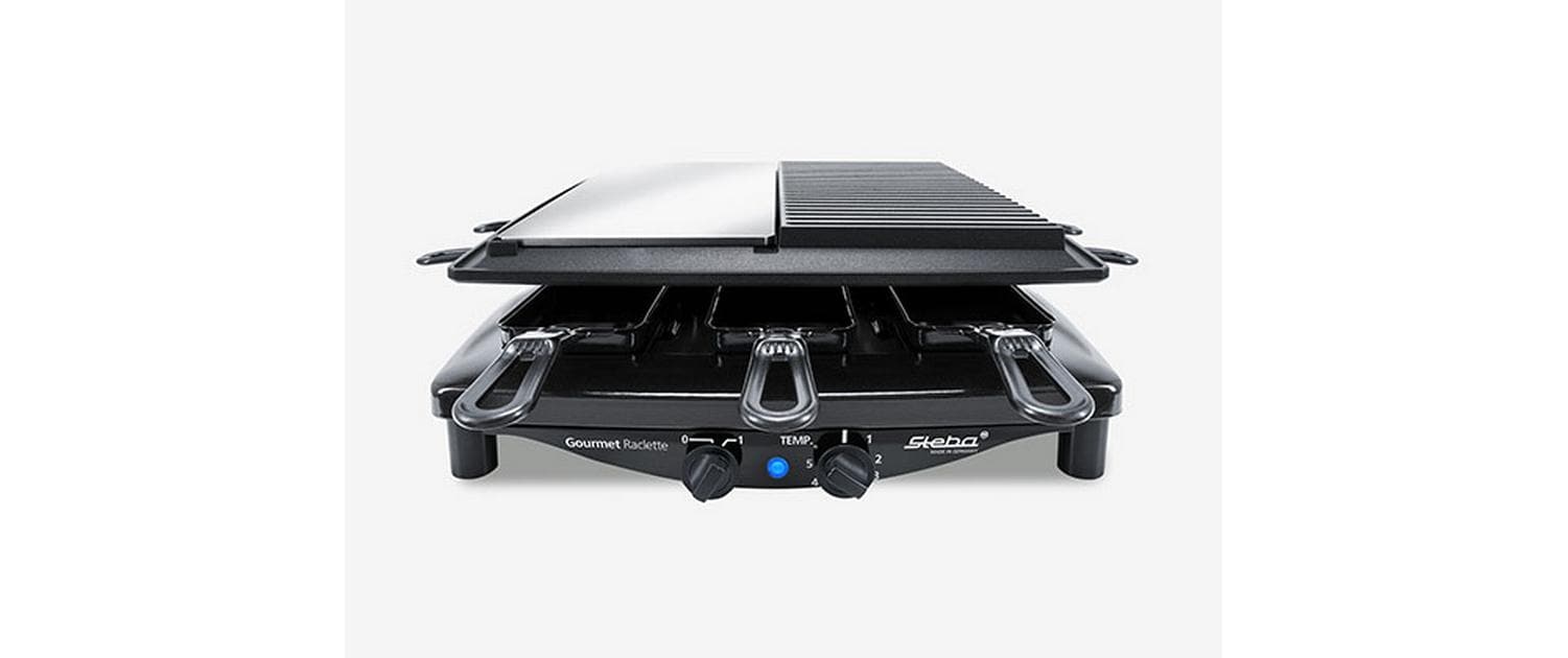 Steba Raclette RC8 Black Steel Edelstahl Schwarz