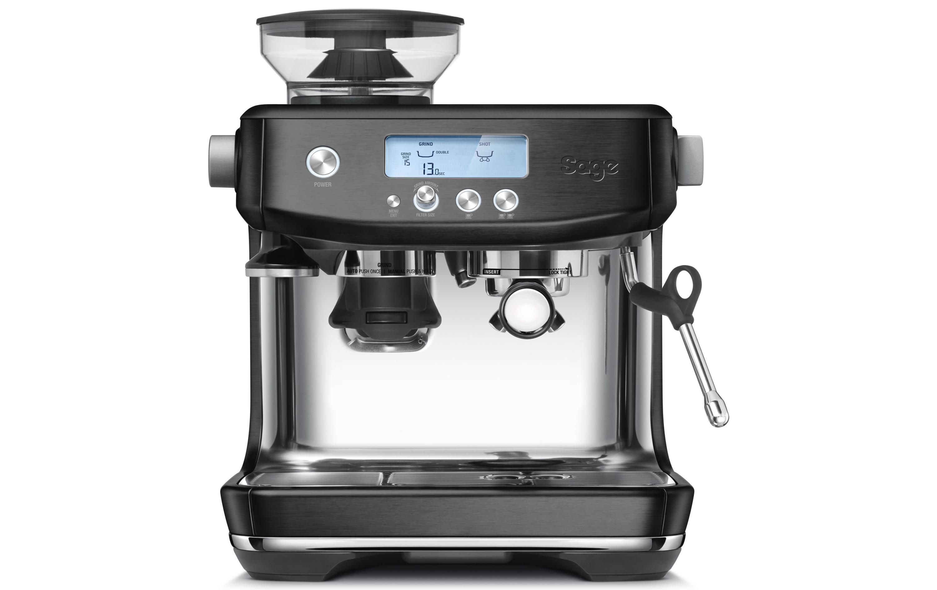 Sage Siebträgermaschine Barista Pro Schwarz/Silber Sage Siebträgermaschine Barista Pro Schwarz/Silber