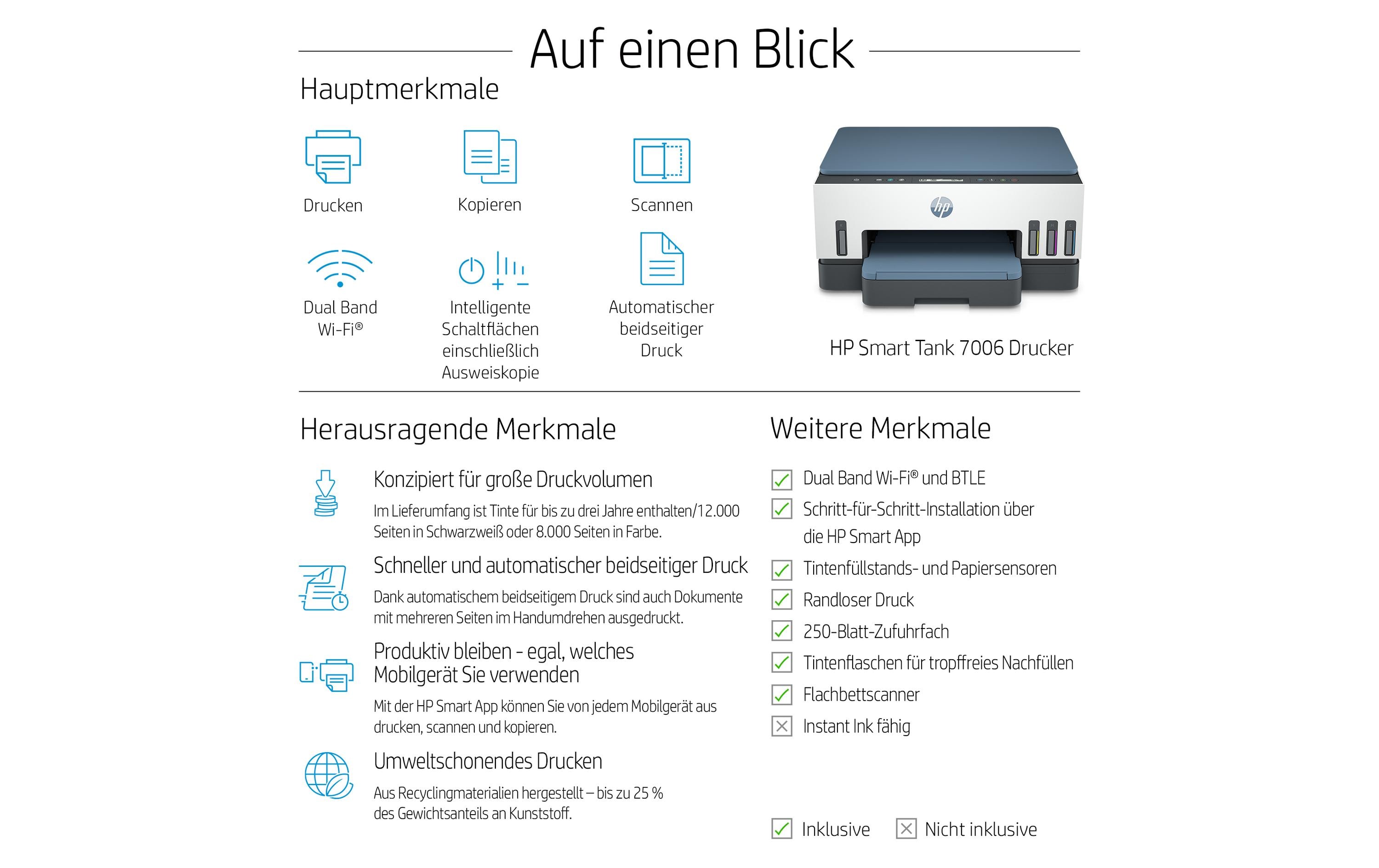 HP Smart Tank 7006