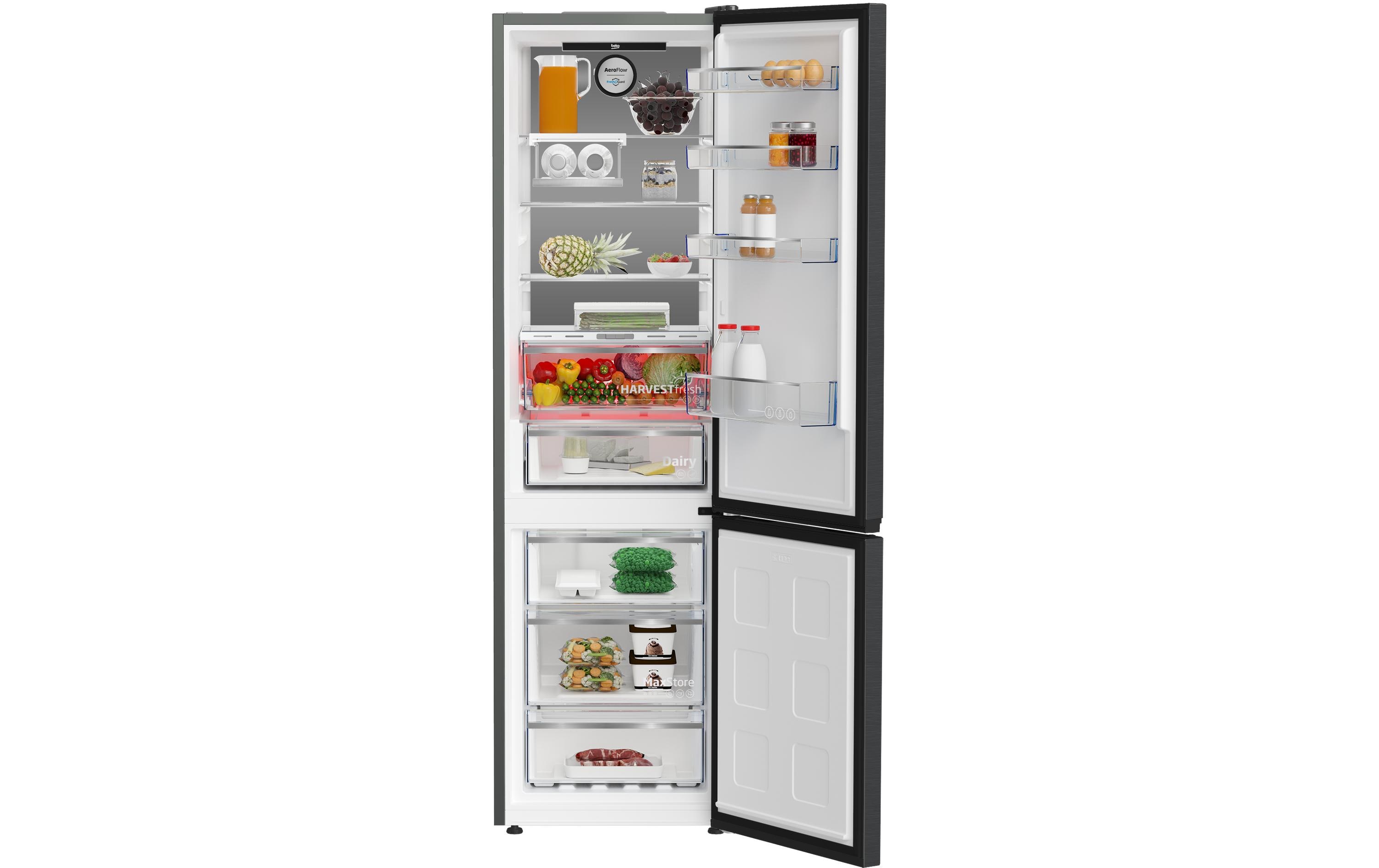 Beko Kühl-Gefrierkombination KG540 Anthrazit, Rechts, Wechselbar Beko Kühl-Gefrierkombination KG540 Anthrazit, Rechts, Wechselbar