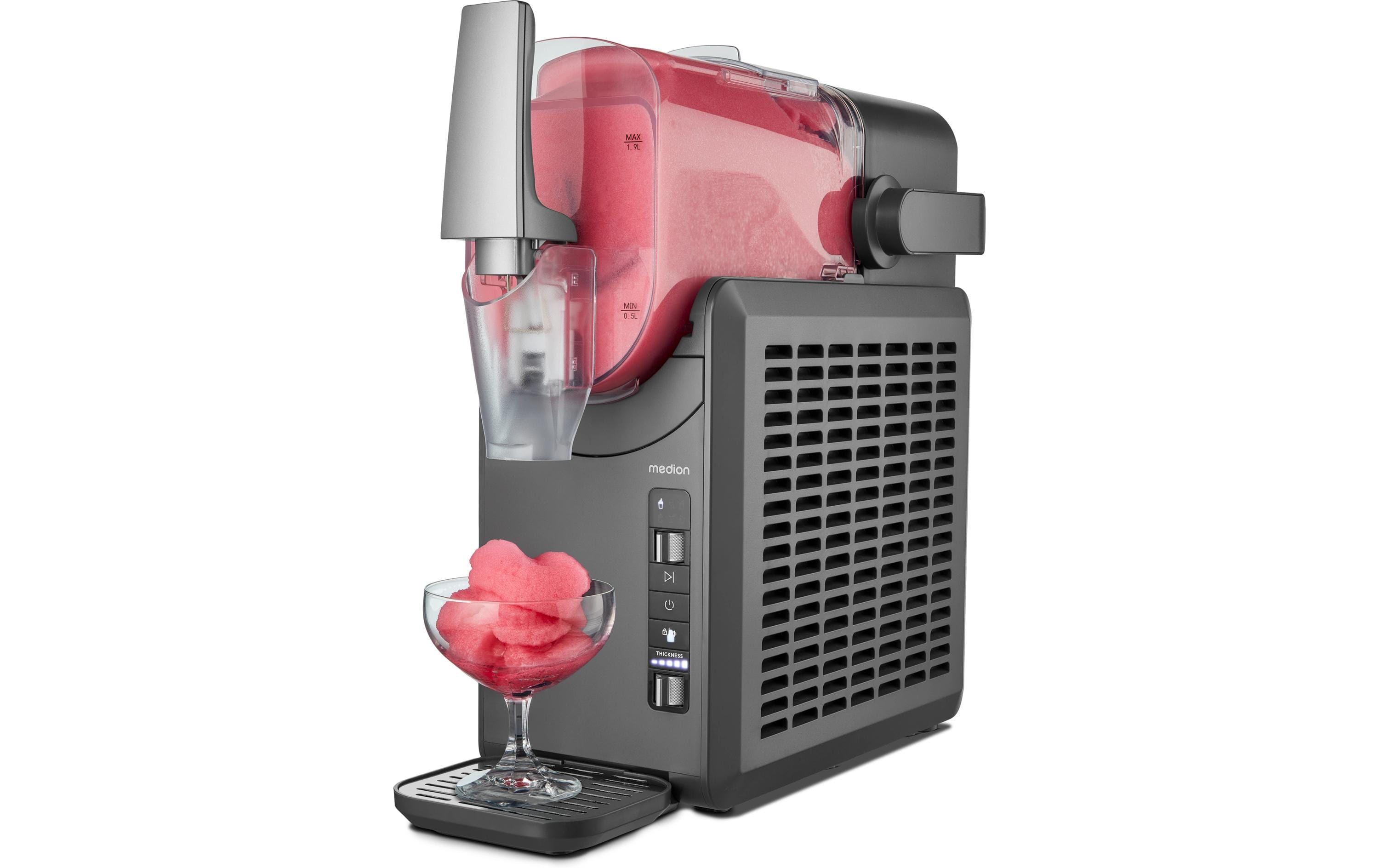 Medion Glacemaschine Slush Ice Maker, 2.6 l, Grau Medion Glacemaschine Slush Ice Maker, 2.6 l, Grau