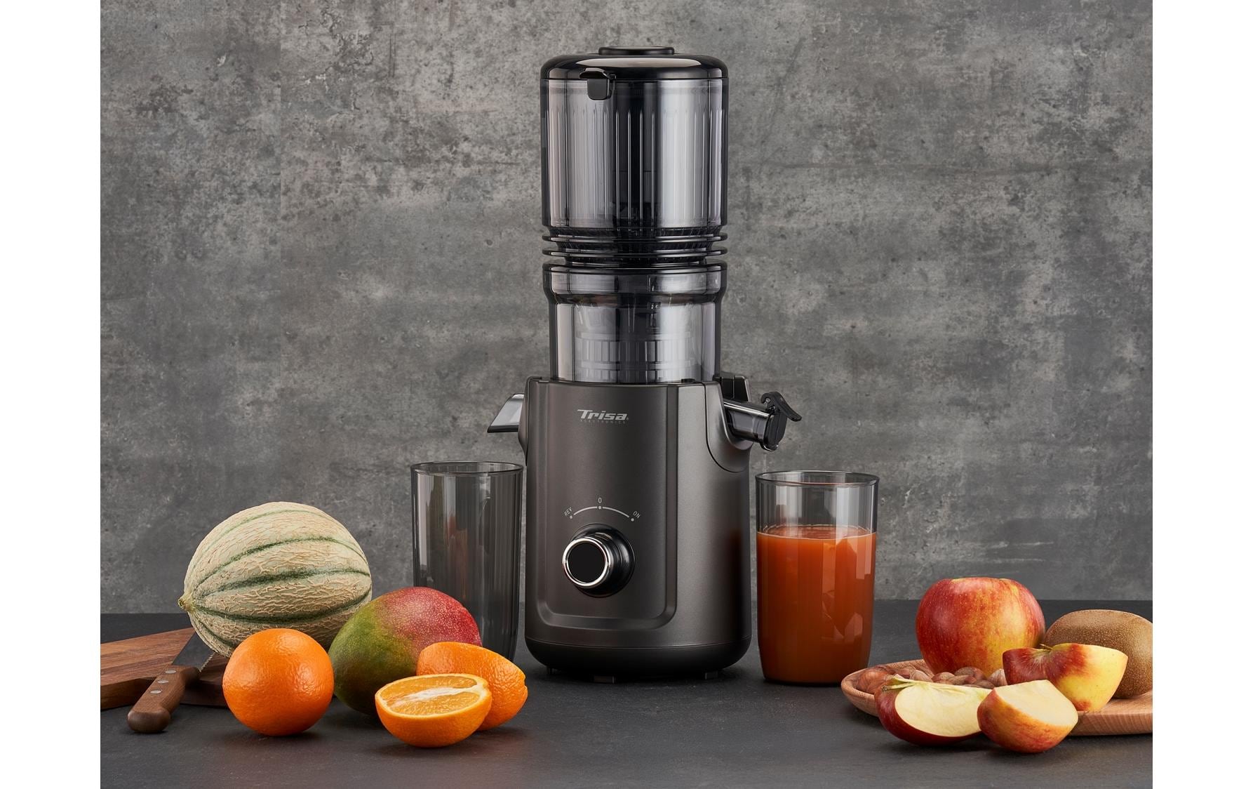 Trisa Entsafter Slow Flow Juice Anthrazit