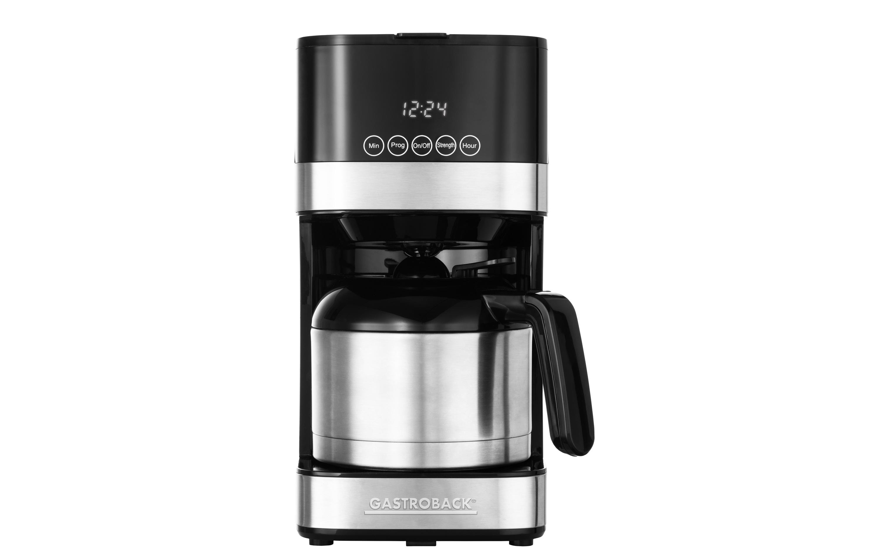 Gastroback Filterkaffeemaschine Essential S Schwarz/Silber Gastroback Filterkaffeemaschine Essential S Schwarz/Silber