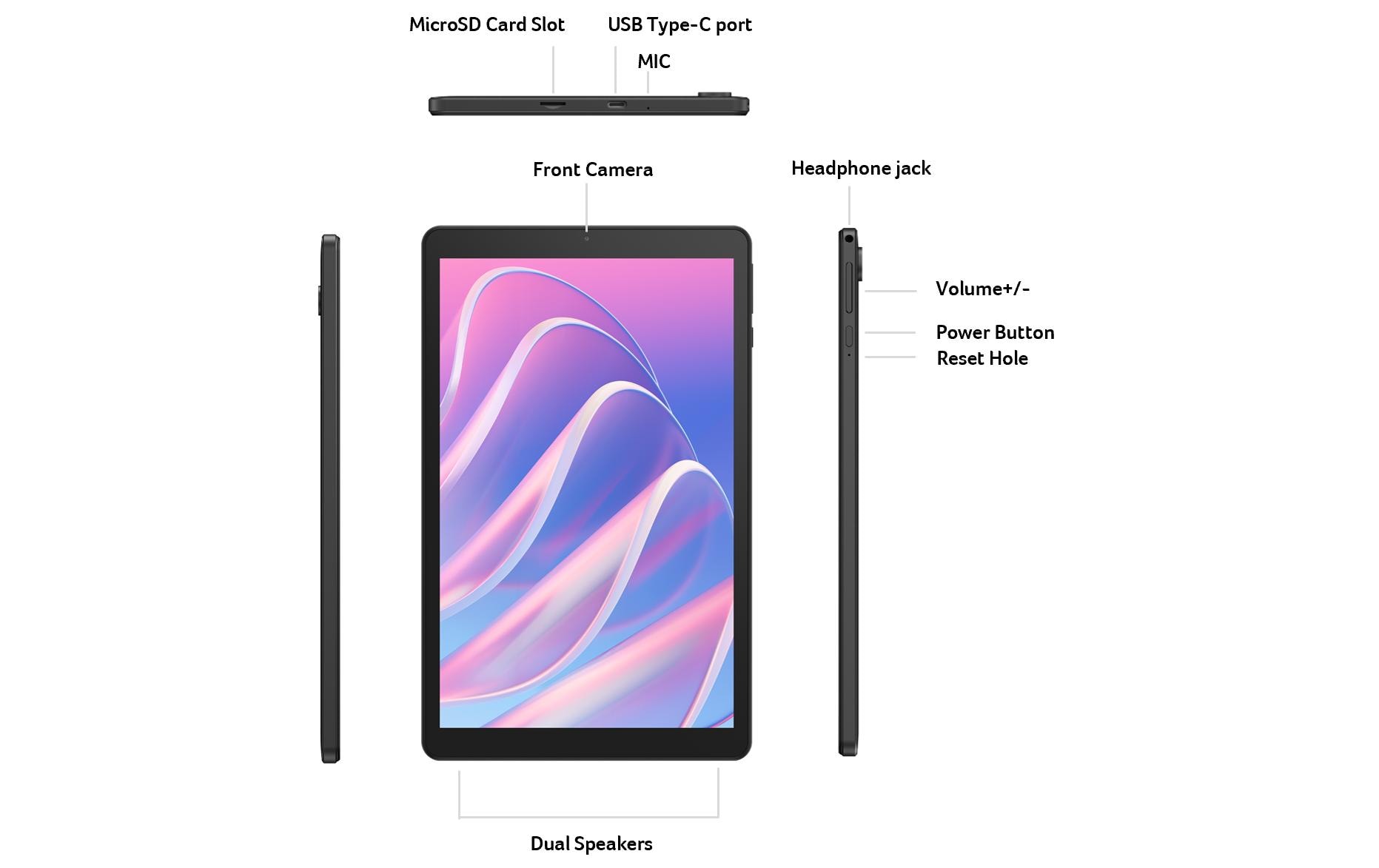Acer Tablet Iconia A8, A333 8 4 GB 64 GB Schwarz