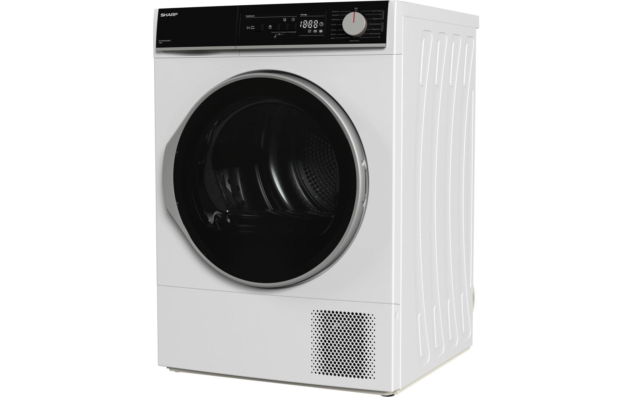 Sharp Wäschetrockner KD-NHA0S6GW1C 10 kg Weiss Rechts