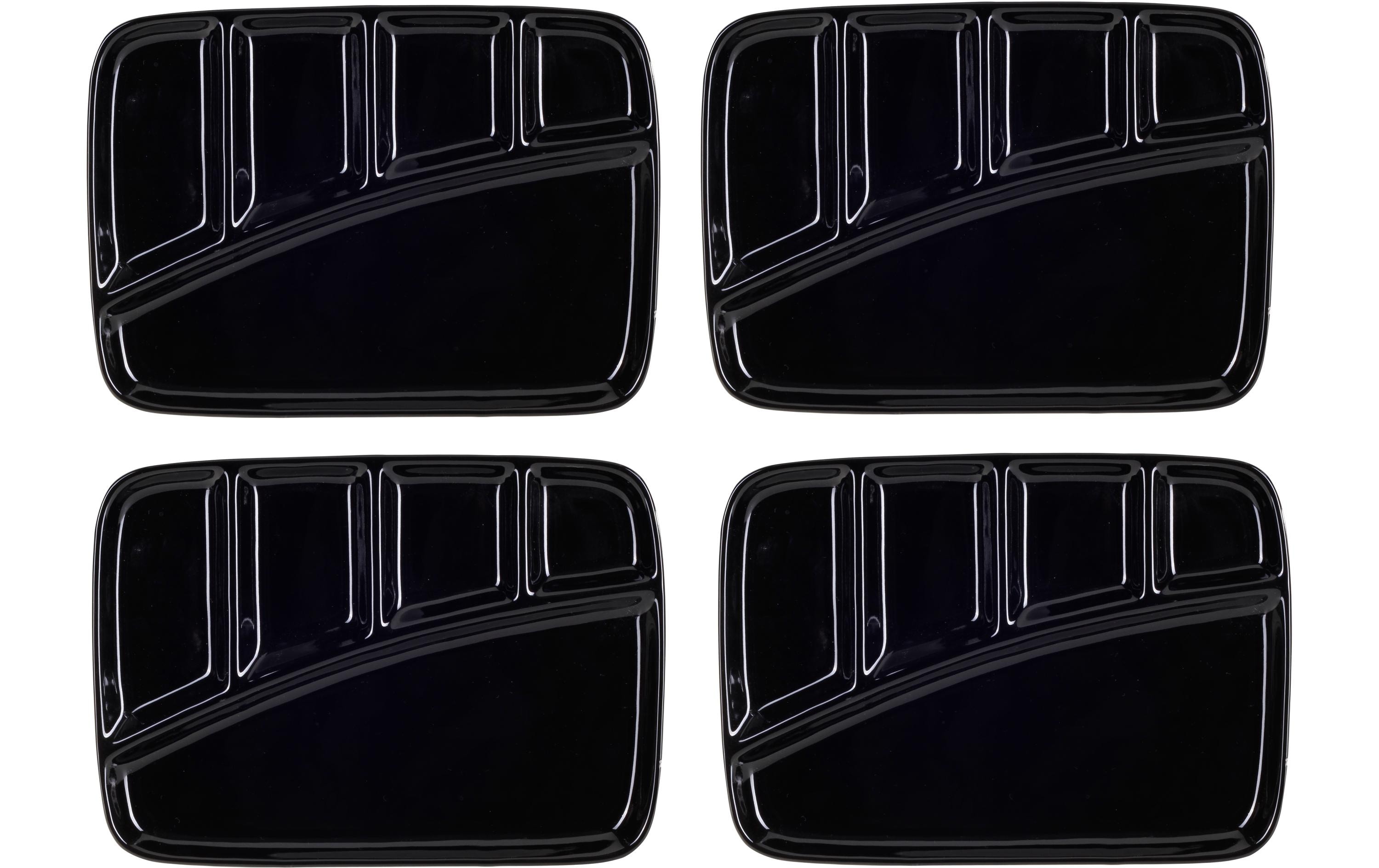 Nouvel Fondue-Teller Schwarz, 4 Stück Nouvel Fondue-Teller Schwarz, 4 Stück