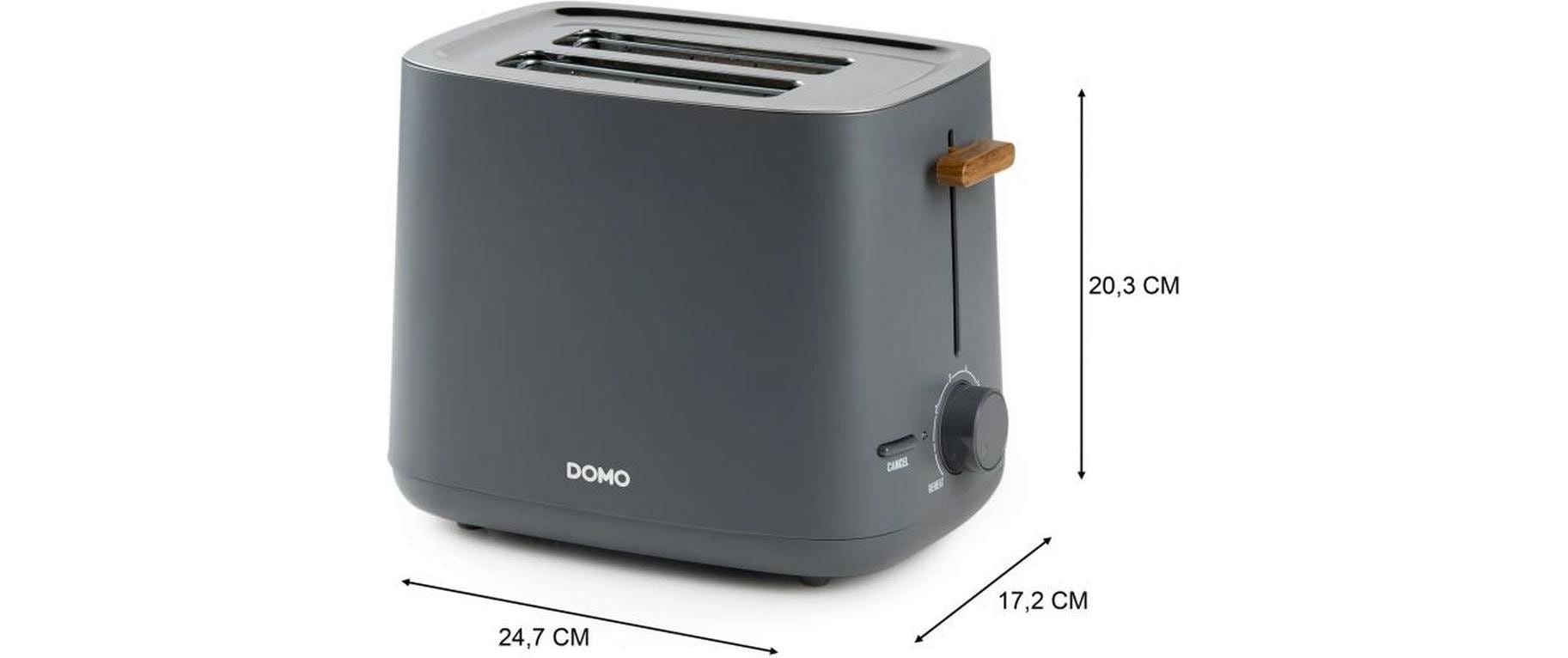 Domo Toaster DO965T Grau/Anthrazit