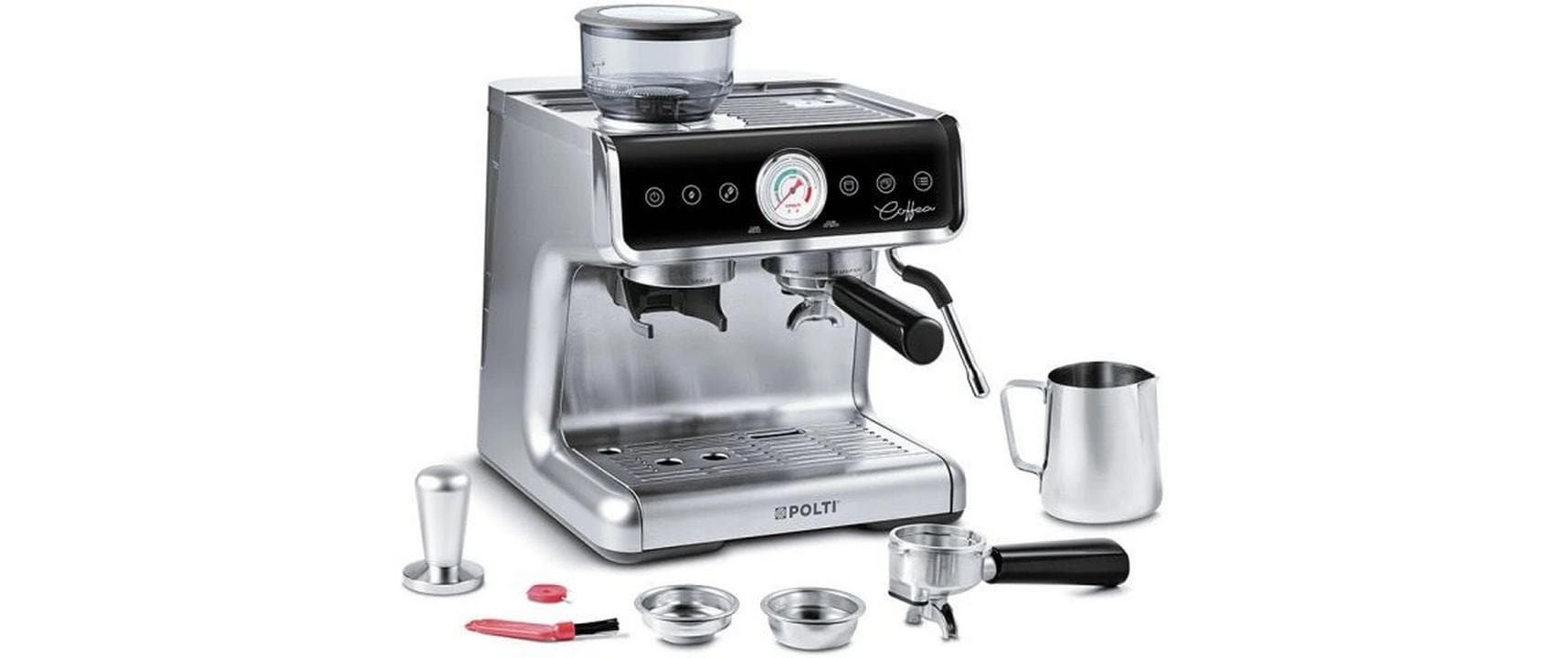 Polti Siebträgermaschine Coffea G50S Silber