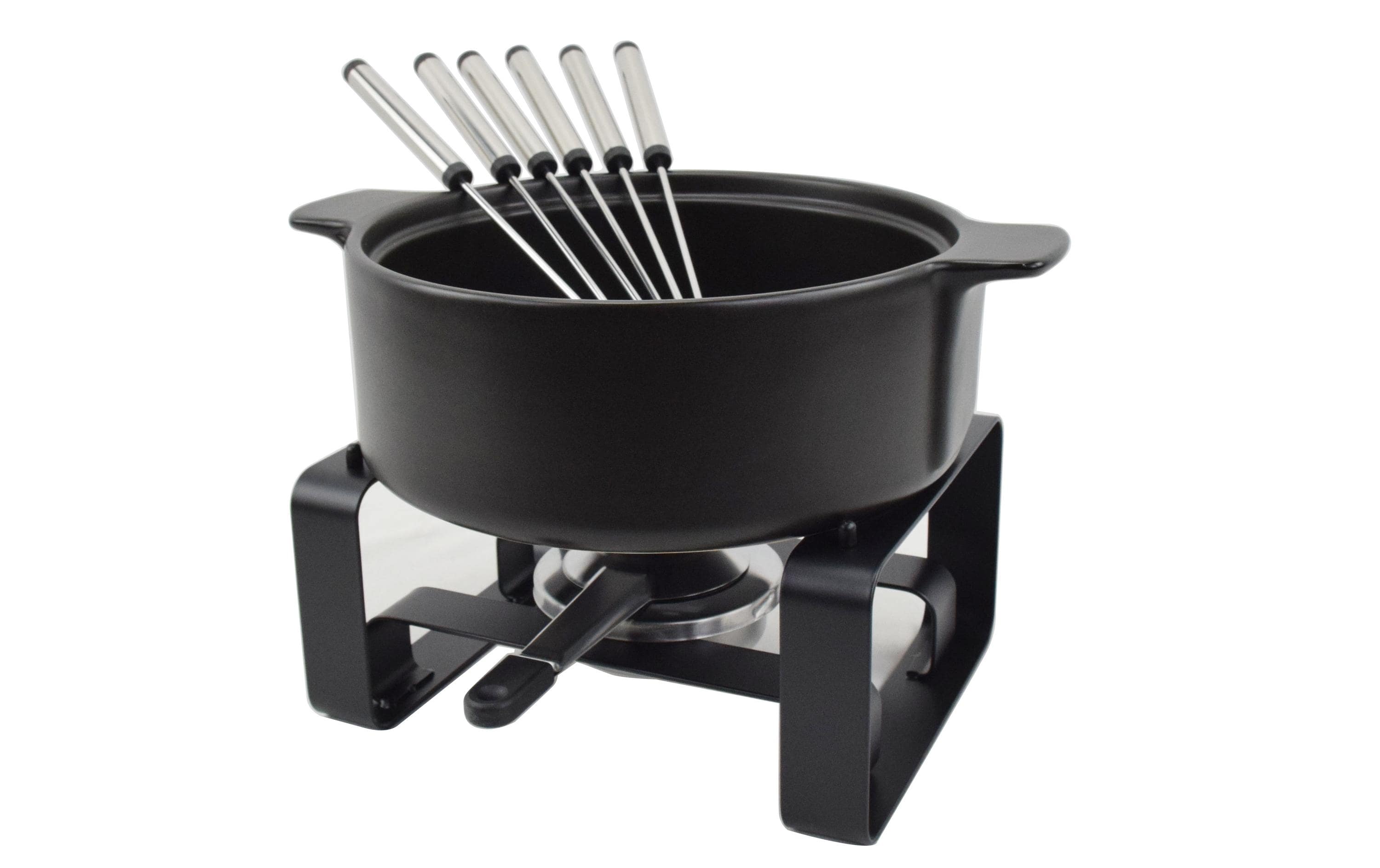 OHMEX Fondue OHM-FND-1116 9 Teile, Schwarz