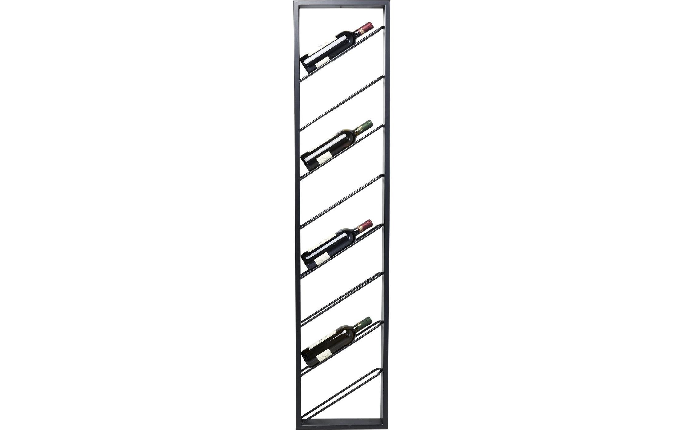 Kare Weinregal Bistro Uno 36 x 160 cm, Schwarz