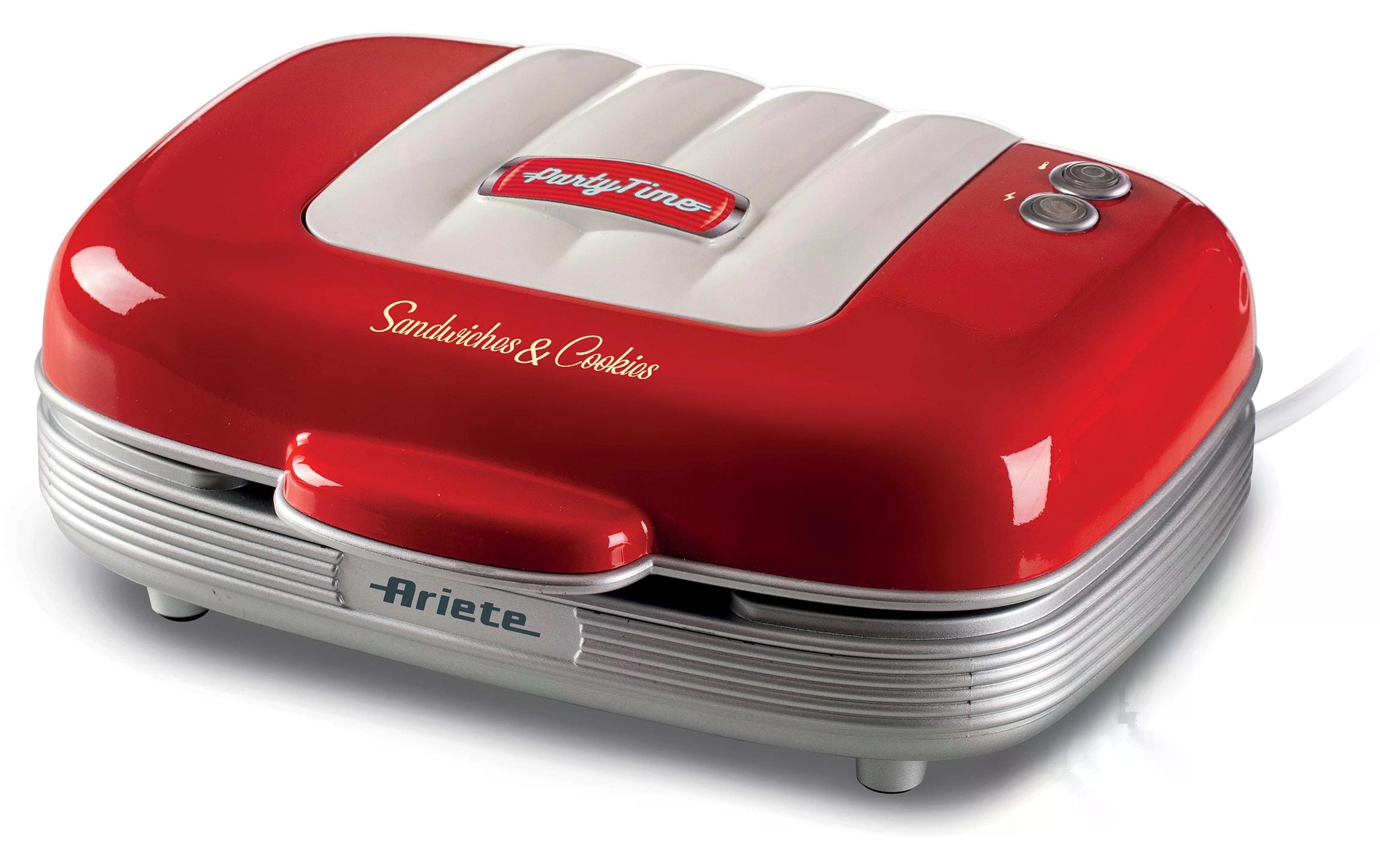 Ariete Multifunktionsgrill Party Time ARI-1972-RD 700 W, Rot/Weiss