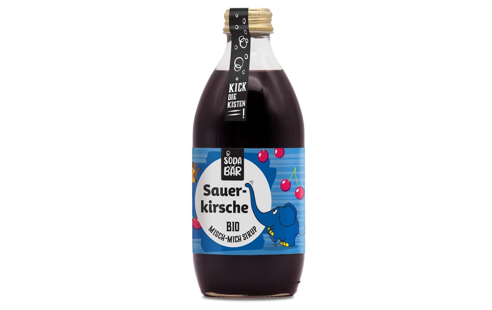 SodaBär Bio-Sirup Sauerkirsche (Elefant) 330 ml