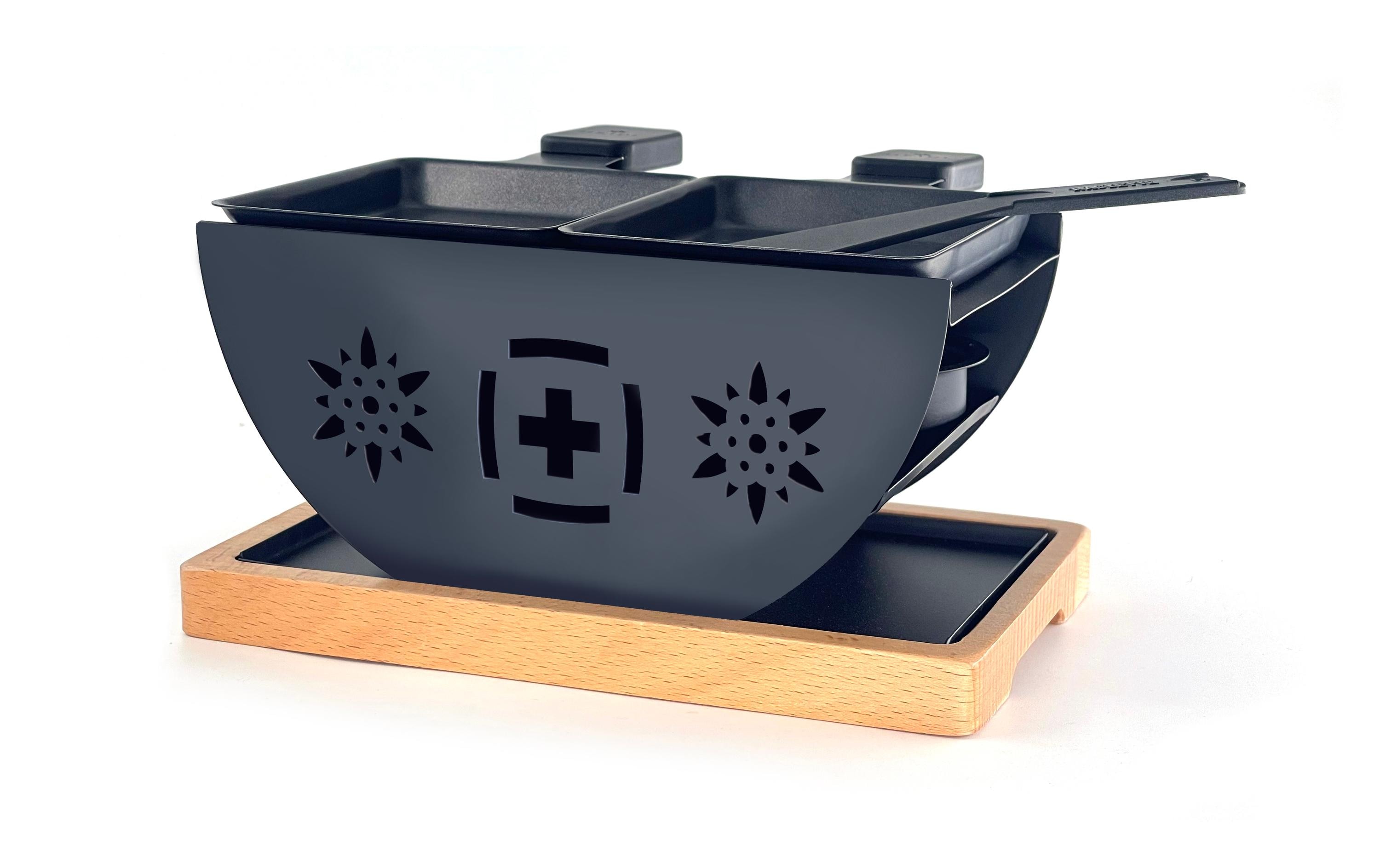 Heidi Cheese Line Cheese Line Raclette FLOWER 2p Schwarz