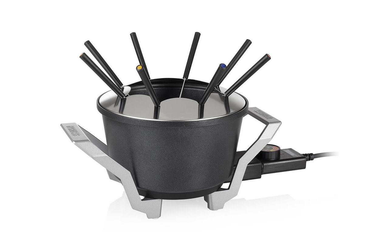 Princess Fondue Premium 10 Teile, Schwarz/Silber