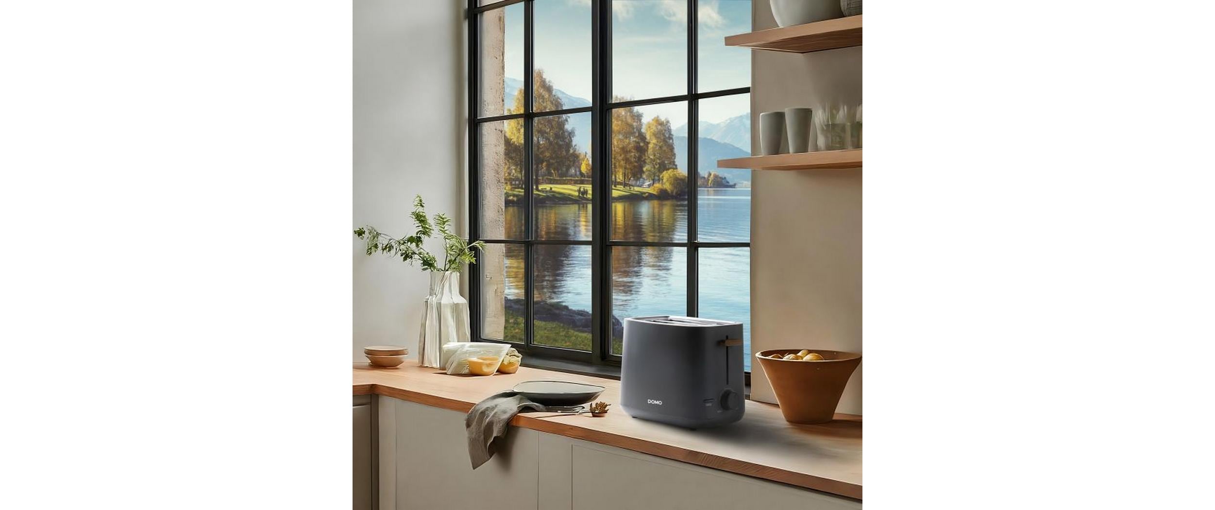 Domo Toaster DO965T Grau/Anthrazit