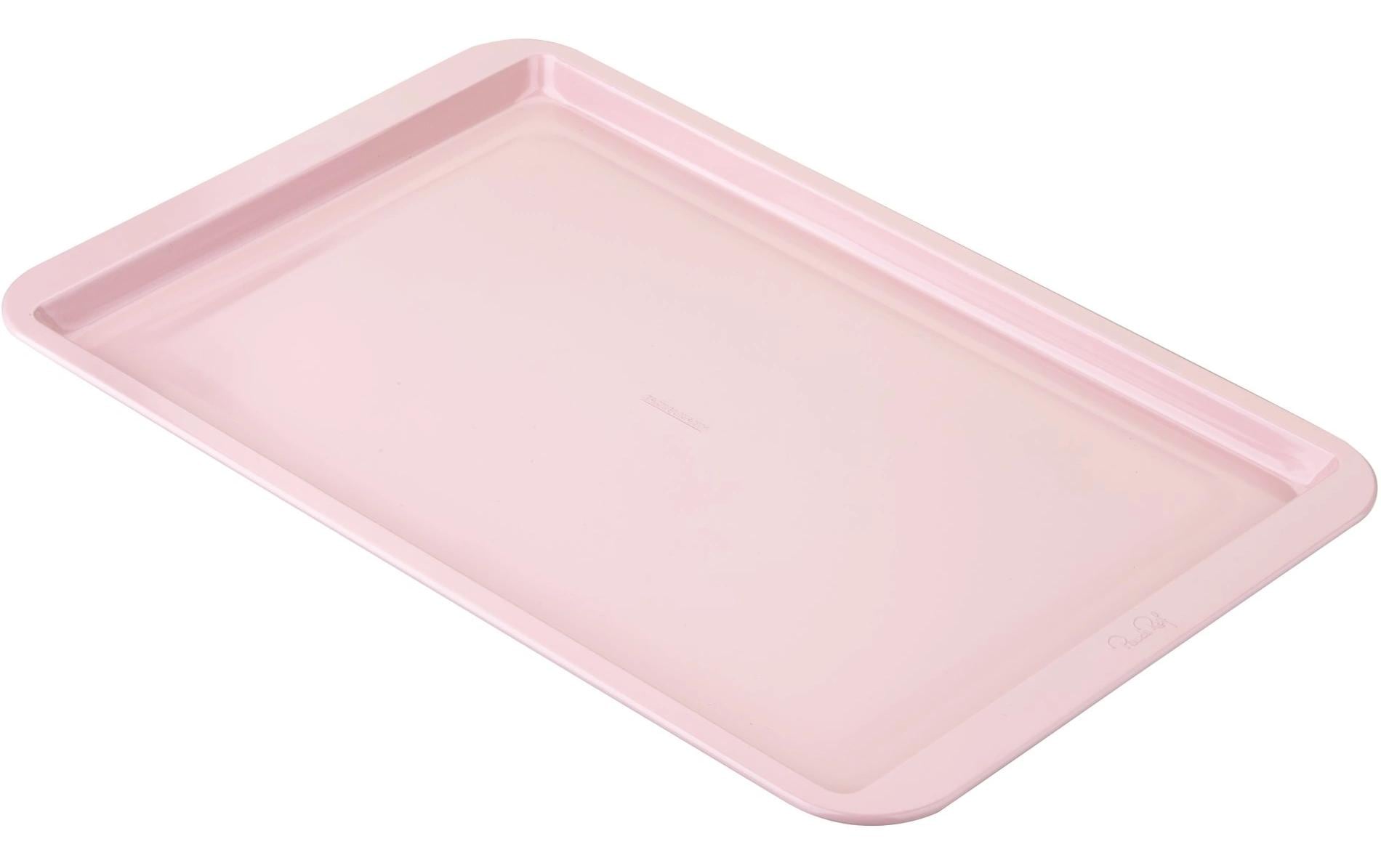 Fackelmann Backblech Back- und Plätzchenblech 43 x 28 cm, Pastellrosa