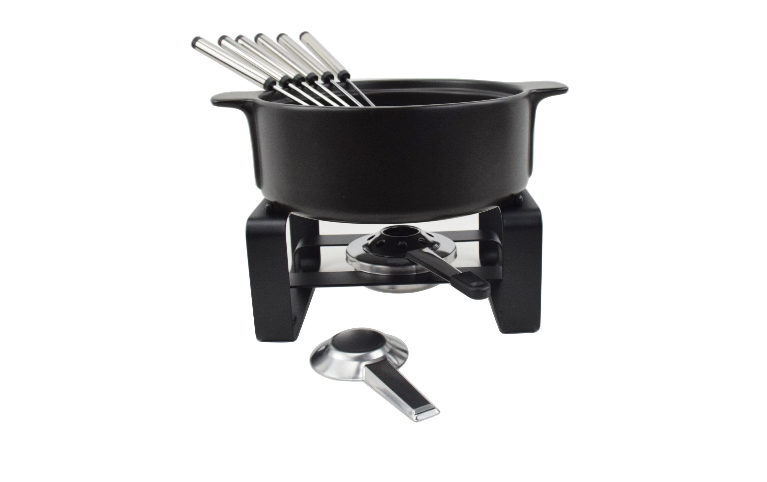 OHMEX Fondue OHM-FND-1116 9 Teile, Schwarz