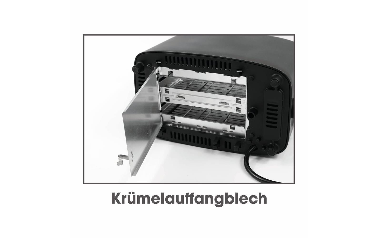 GOURMETmaxx Toaster 30385 Schwarz matt