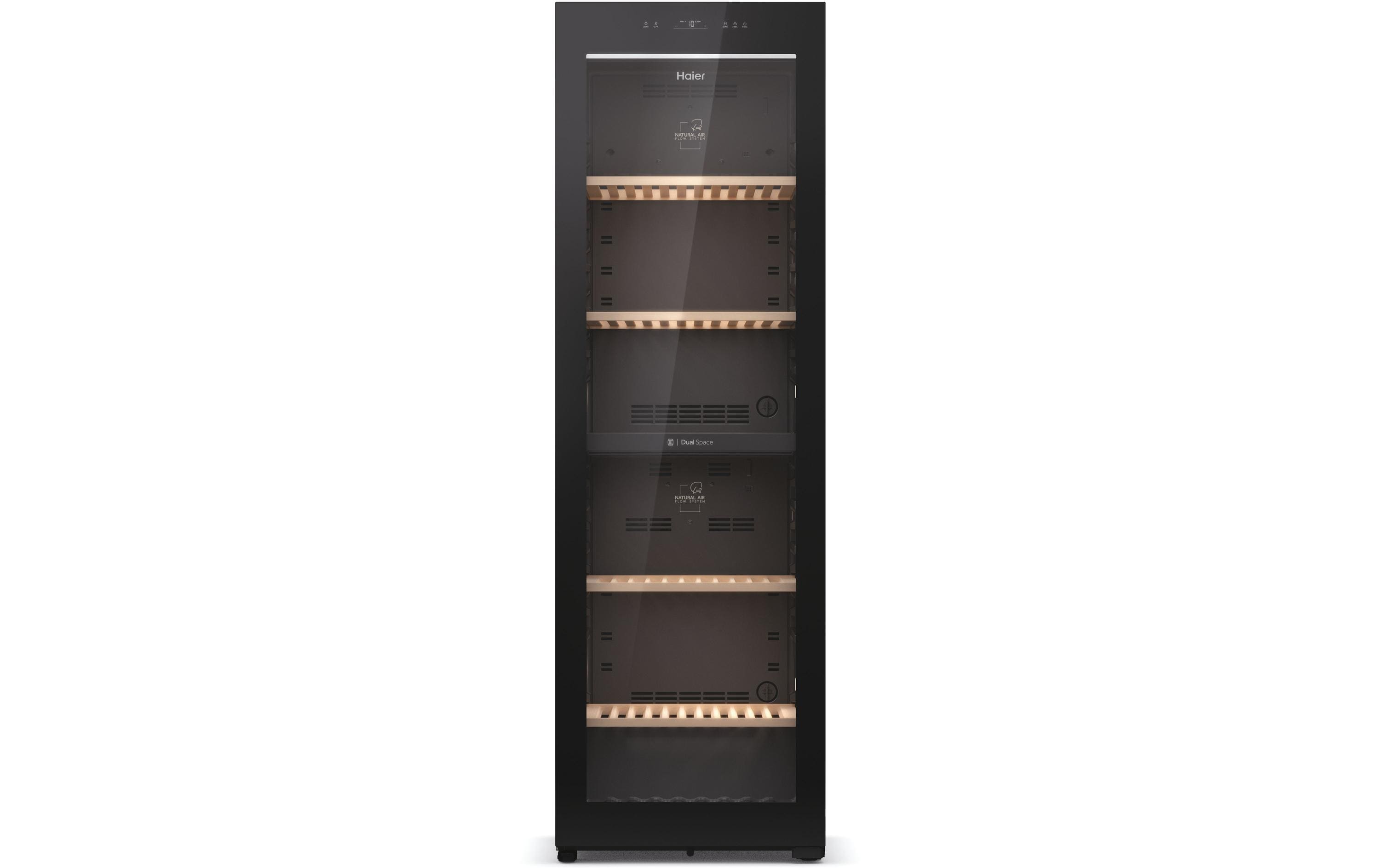 Haier Weinklimaschrank HWS236GDGU1 Schwarz, Rechts, Wechselbar Haier Weinklimaschrank HWS236GDGU1 Schwarz, Rechts, Wechselbar