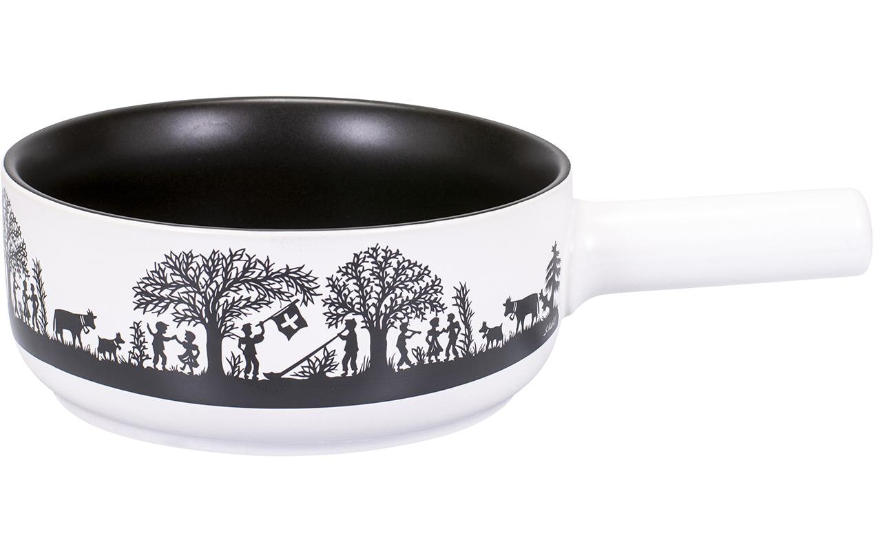 Kadastar Fondue-Caquelon Bergchilbi E22 Schwarz/Weiss Kadastar Fondue-Caquelon Bergchilbi E22 Schwarz/Weiss