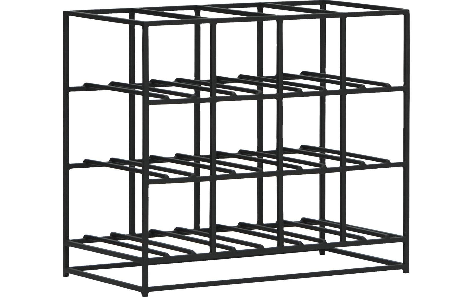 House Doctor Weinregal HD12, 20 x 41 x 35 cm, Schwarz