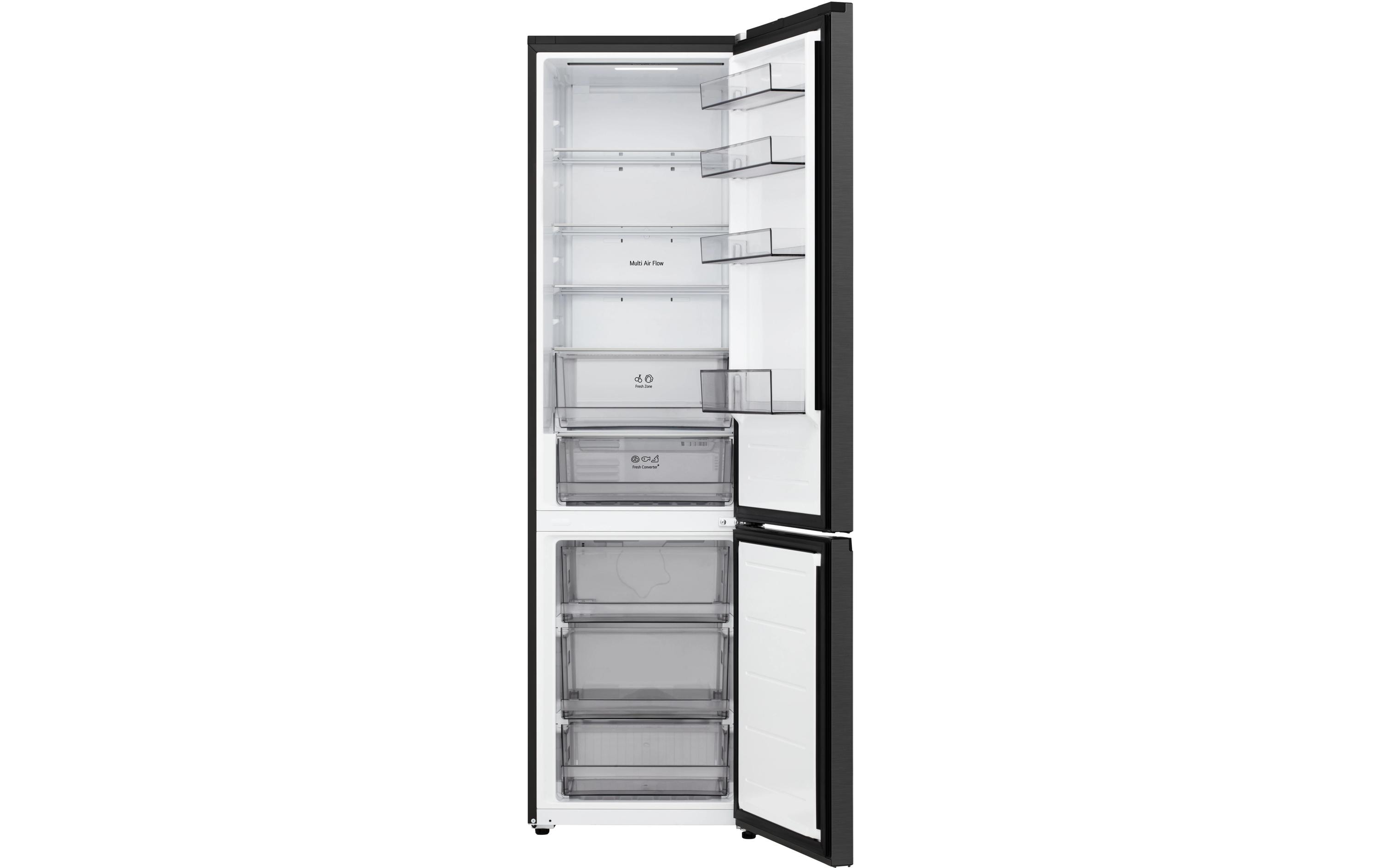 LG Einbau-Kühl-Gefrierkombination GBBSJ2CCEP Schwarz, Rechts