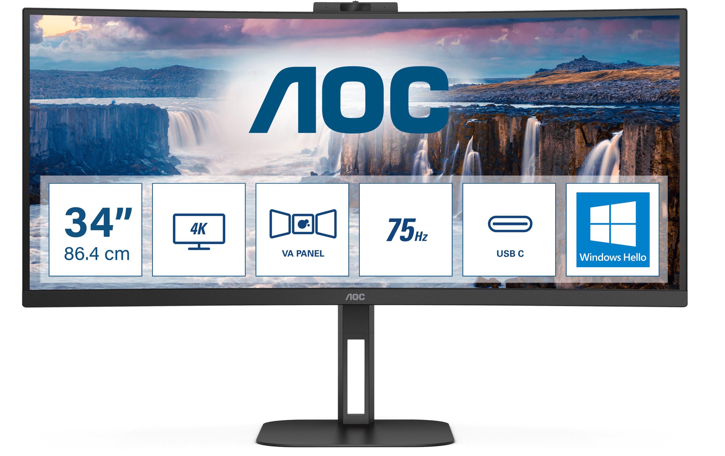 AOC Monitor CU34V5CW/BK